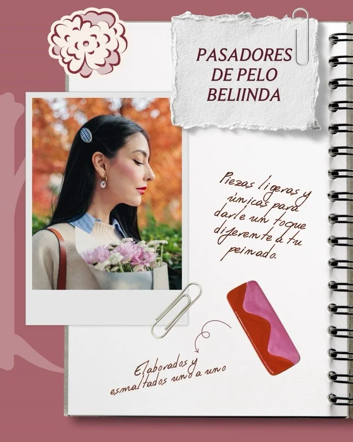 Si te gustan los accesorios para el pelo, hoy os presento a una de nuestras piezas m&aacute;s especiales, los pasadores Beliinda💕.
Est&aacute;n disponibles en varios dise&ntilde;os, todos pintados a mano como cada pieza de babbia.