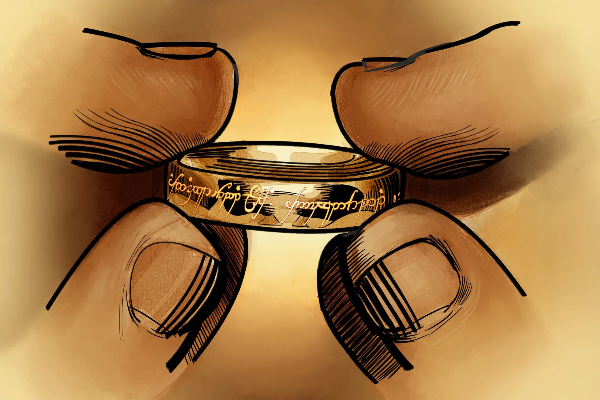 inktober day 6 - golden.jpg