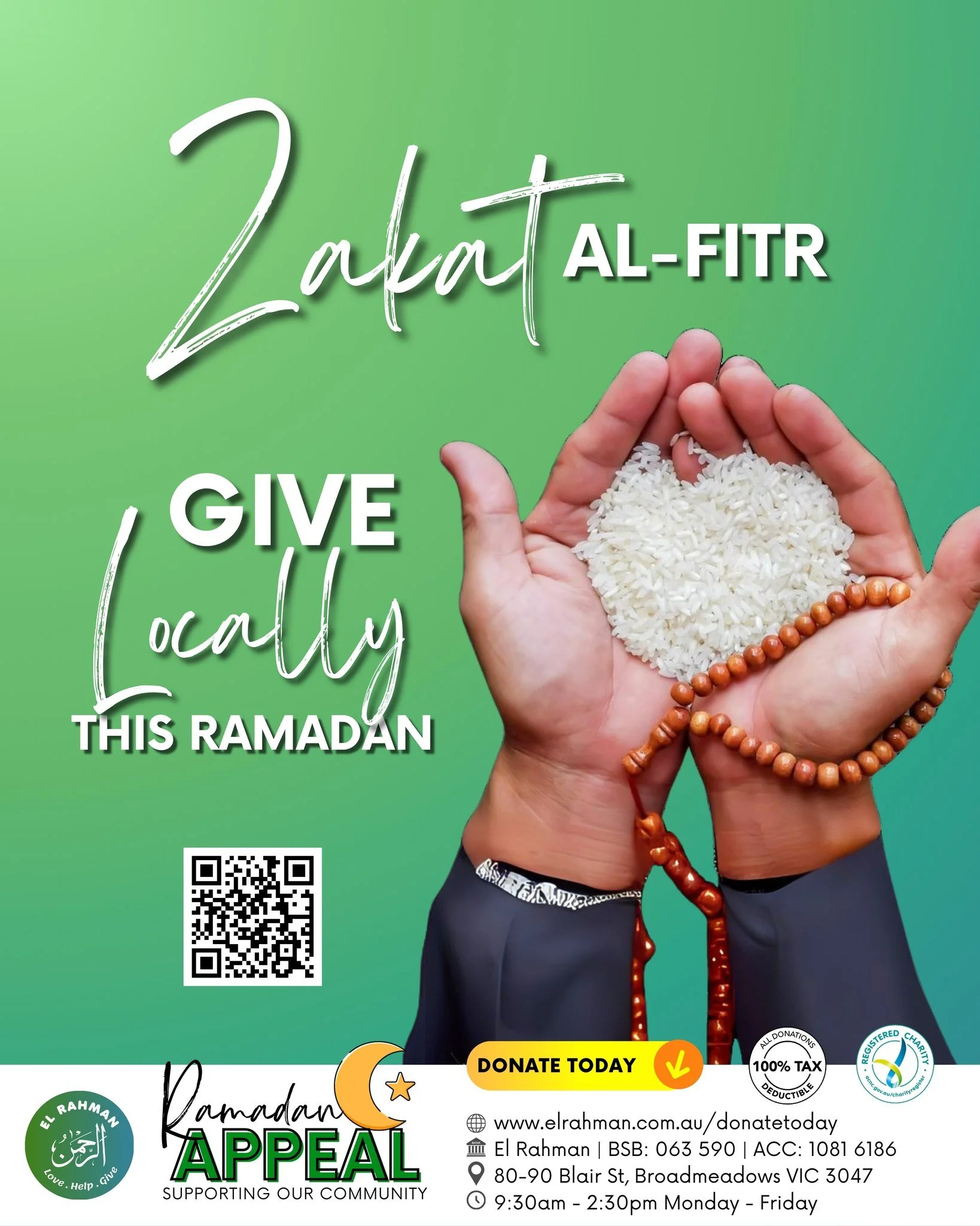 With thousands of Muslims genuinely in need of your support, we urge you to give your Zakat locally this year! 

𝙃𝙊𝙒 𝙏𝙊 𝘾𝙊𝙉𝙏𝙍𝙄𝘽𝙐𝙏𝙀:
💚 𝗚𝗲𝘁 𝗶𝗻𝘃𝗼𝗹𝘃𝗲𝗱 &amp; 𝘃𝗼𝗹𝘂𝗻𝘁𝗲𝗲𝗿: https://forms.office.com/r/29RmfhXQEB
💚 𝗠𝗼𝗻𝗲?