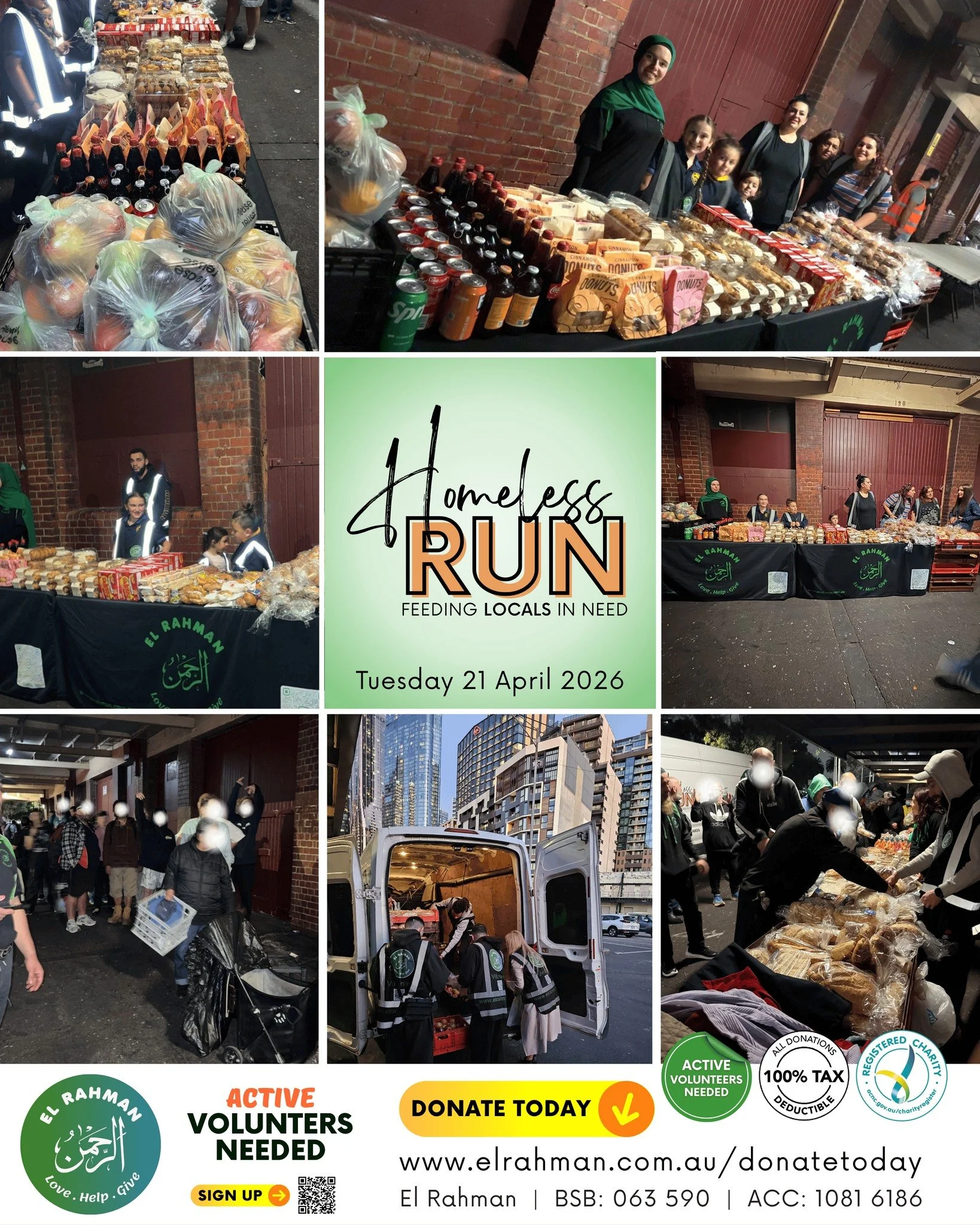 Would you like to come lend a hand?

𝙃𝙊𝙒 𝙏𝙊 𝘾𝙊𝙉𝙏𝙍𝙄𝘽𝙐𝙏𝙀:
💚 𝗚𝗲𝘁 𝗶𝗻𝘃𝗼𝗹𝘃𝗲𝗱 &amp; 𝘃𝗼𝗹𝘂𝗻𝘁𝗲𝗲𝗿: https://forms.office.com/r/29RmfhXQEB
💚 𝗢𝗻𝗹𝗶𝗻𝗲: www.elrahman.com.au/donatetoday
💚 𝗧𝗿𝗮𝗻𝘀𝗳𝗲𝗿: El Rahman Inc | BS