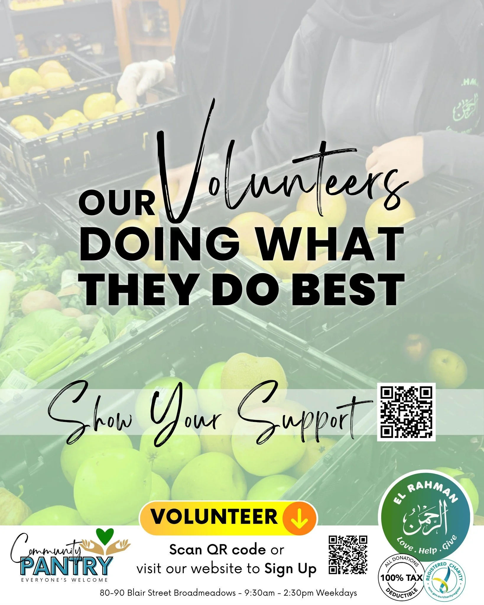 Show your support, sign up to automated donations. 
Donations of even as low as $10 per week go a long way.

𝙃𝙊𝙒 𝙏𝙊 𝘾𝙊𝙉𝙏𝙍𝙄𝘽𝙐𝙏𝙀:
💚 𝗚𝗲𝘁 𝗶𝗻𝘃𝗼𝗹𝘃𝗲𝗱 &amp; 𝘃𝗼𝗹𝘂𝗻𝘁𝗲𝗲𝗿: https://forms.office.com/r/29RmfhXQEB
💚 𝗢𝗻𝗹𝗶𝗻𝗲: