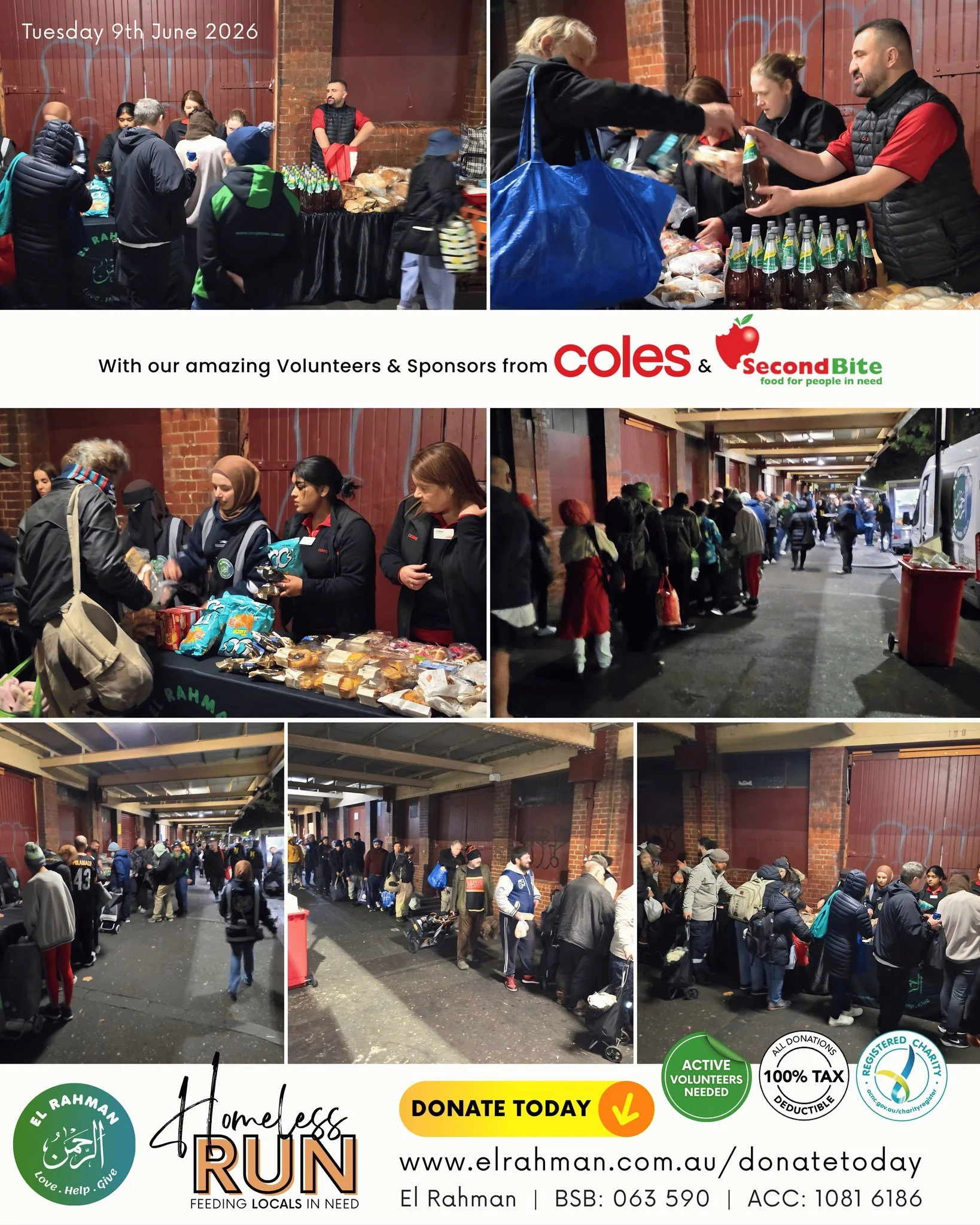 A massive thank you to the amazing Coles managers and staff for coming out and joining us yet again to help feed the less fortunate around us. Your efforts are greatly appreciated by all.
@colessupermarkets @secondbiteorg

All it takes is a few suppl