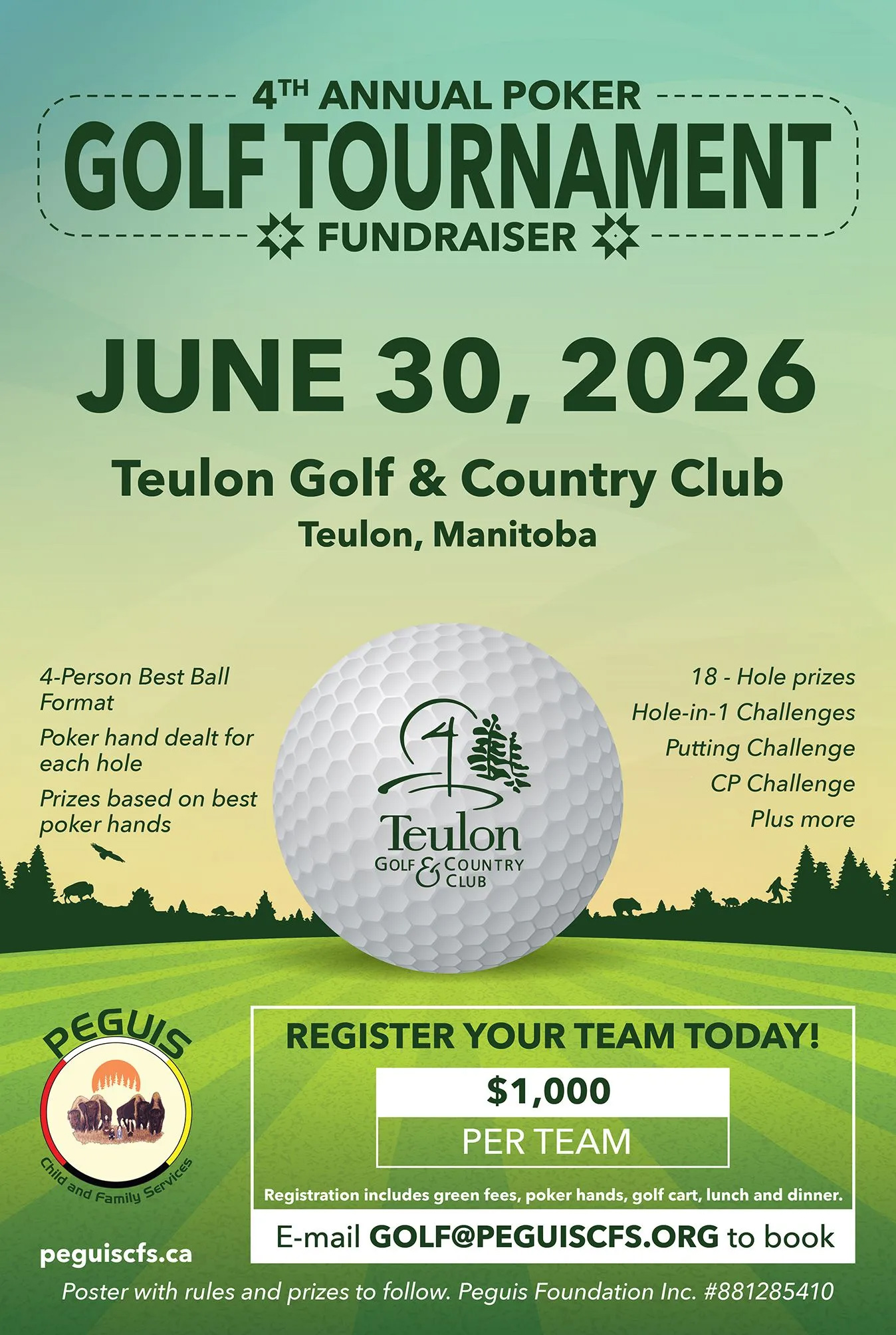 4th Annual Poker Golf Tournament Fundraiser