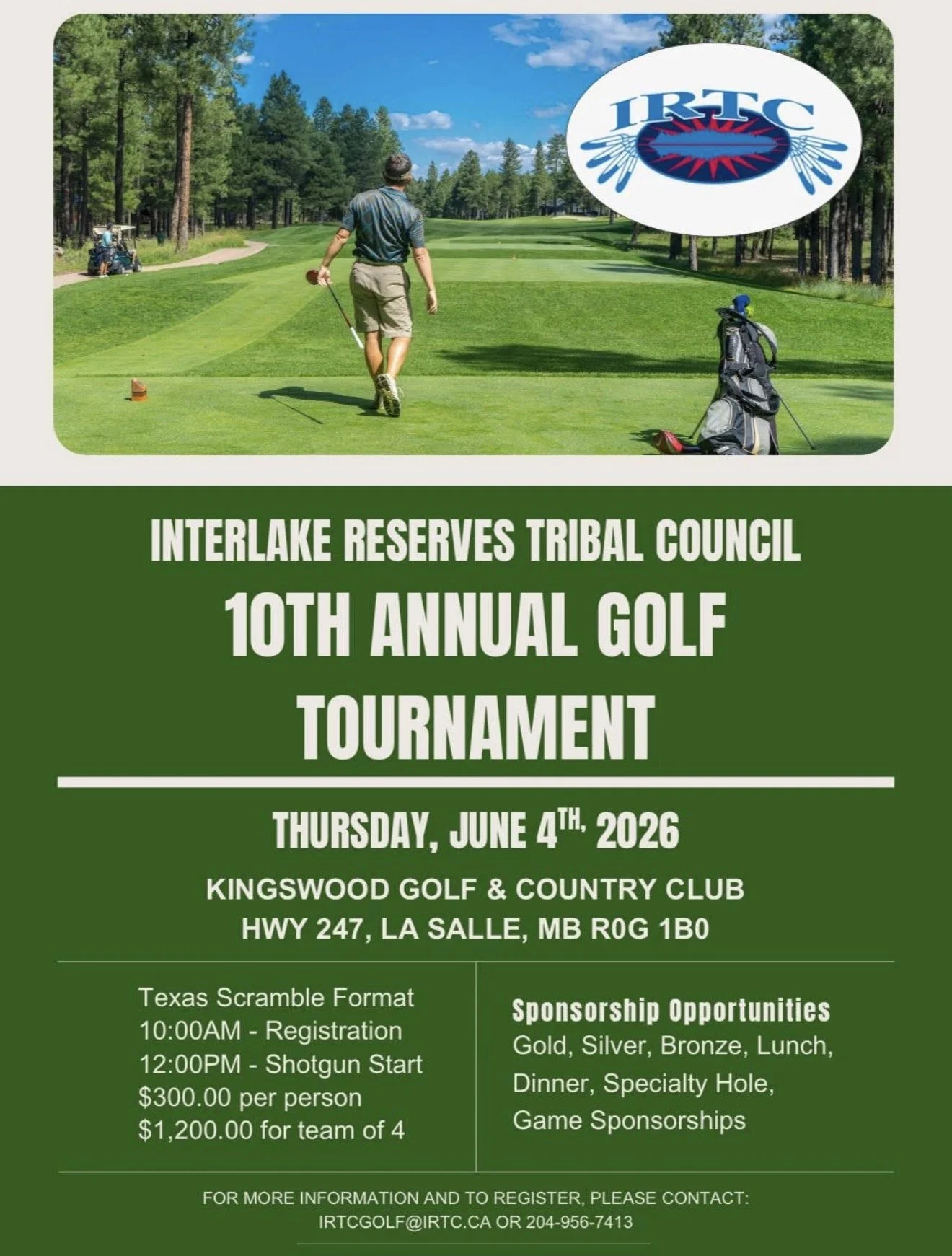 Interlake Reserves Tribal Council 10th Annual Golf Tournament
