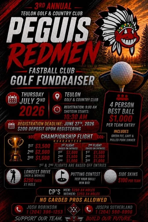 3RD ANNUAL PEGUIS REDMEN GOLF FUNDRAISER