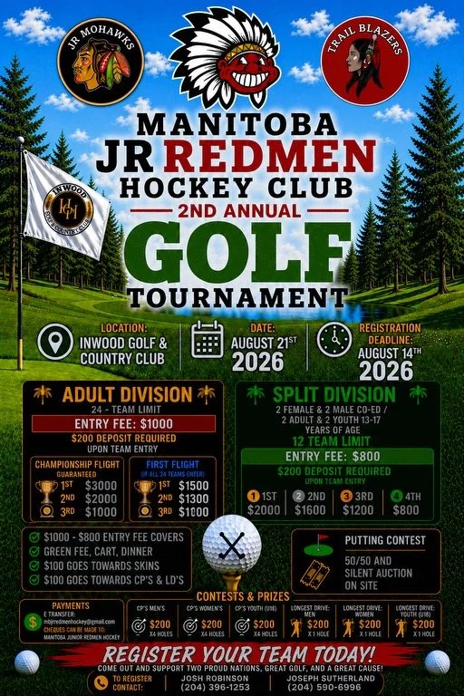Manitoba Jr Redmen Houckey Club 2nd Annual Golf Tournament