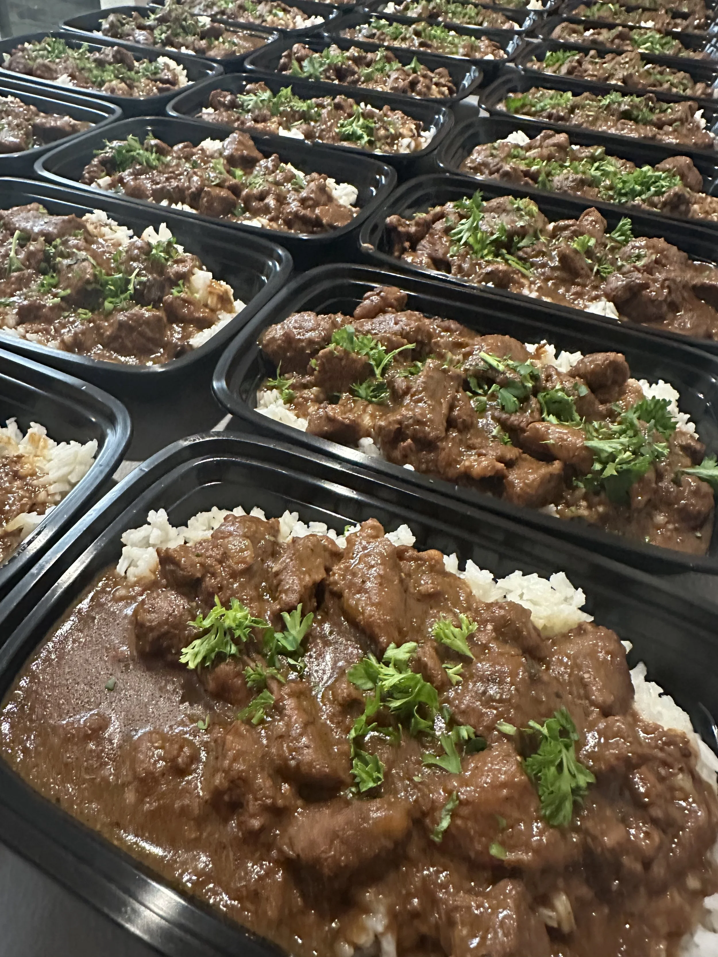 Beef Tips and Rice