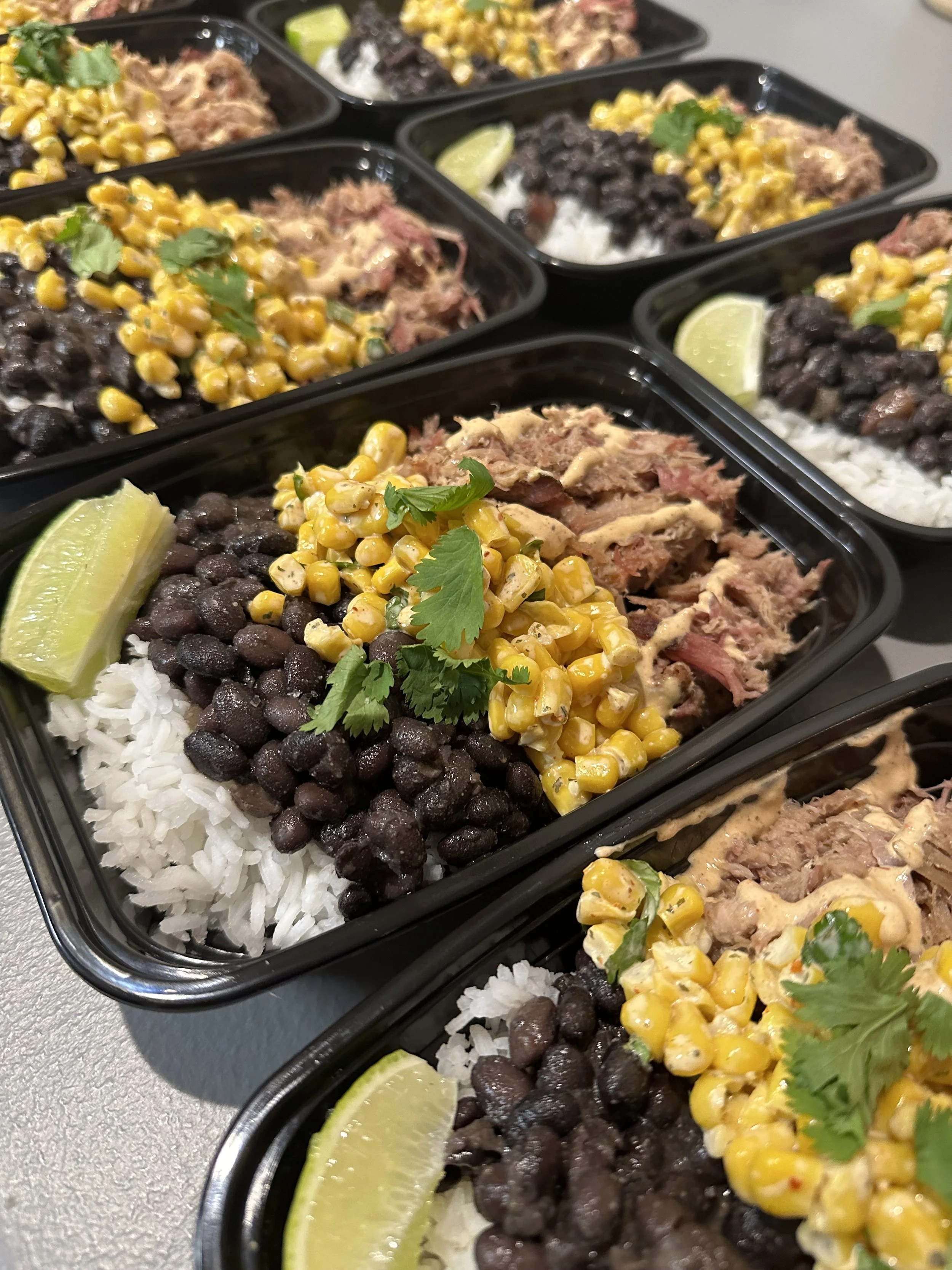 Meal prep containers with wrap