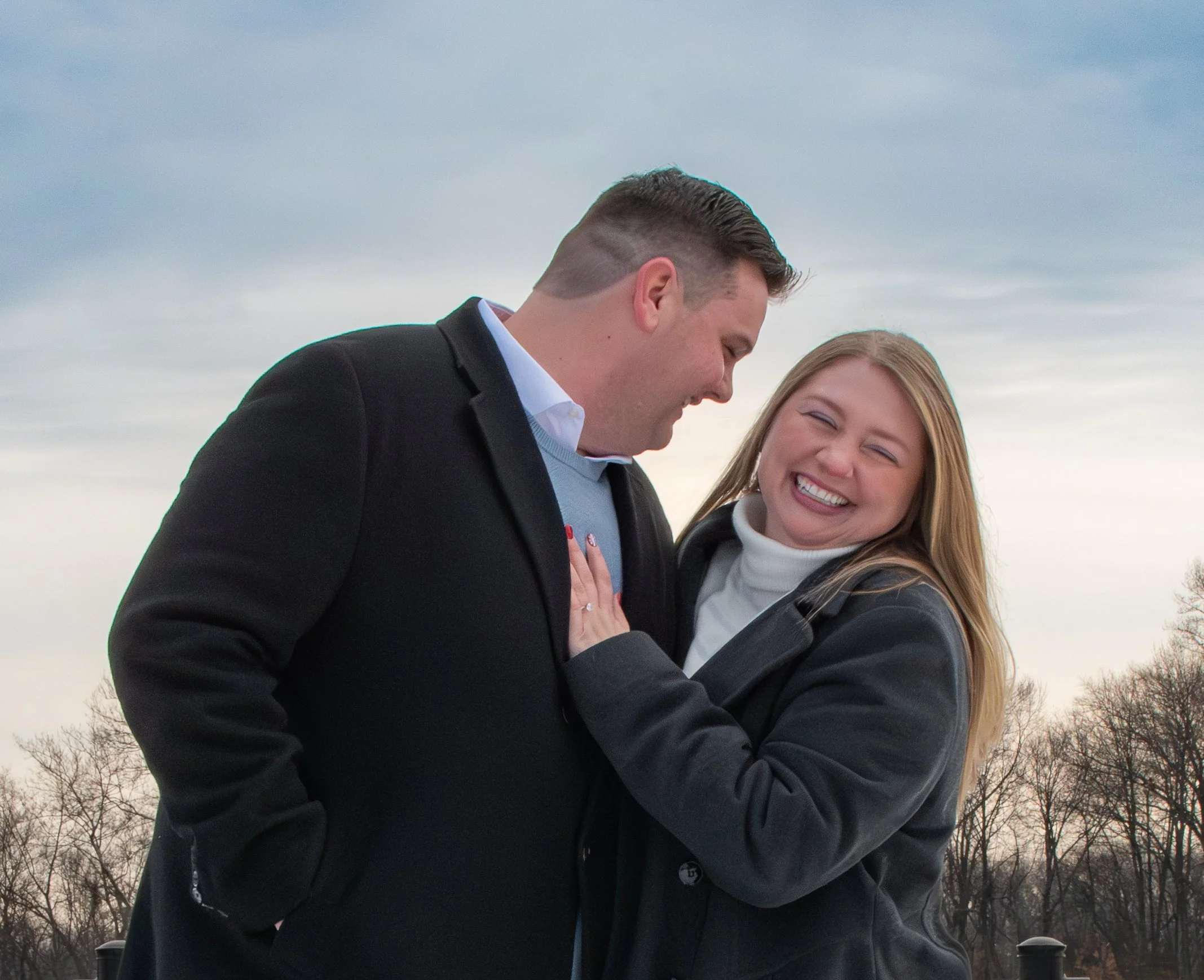 Philadelphia-based top secret proposal Photographer - Christina is absolutely amazing! She photographed our engagement in December 2024, and I could not have asked for a better experience