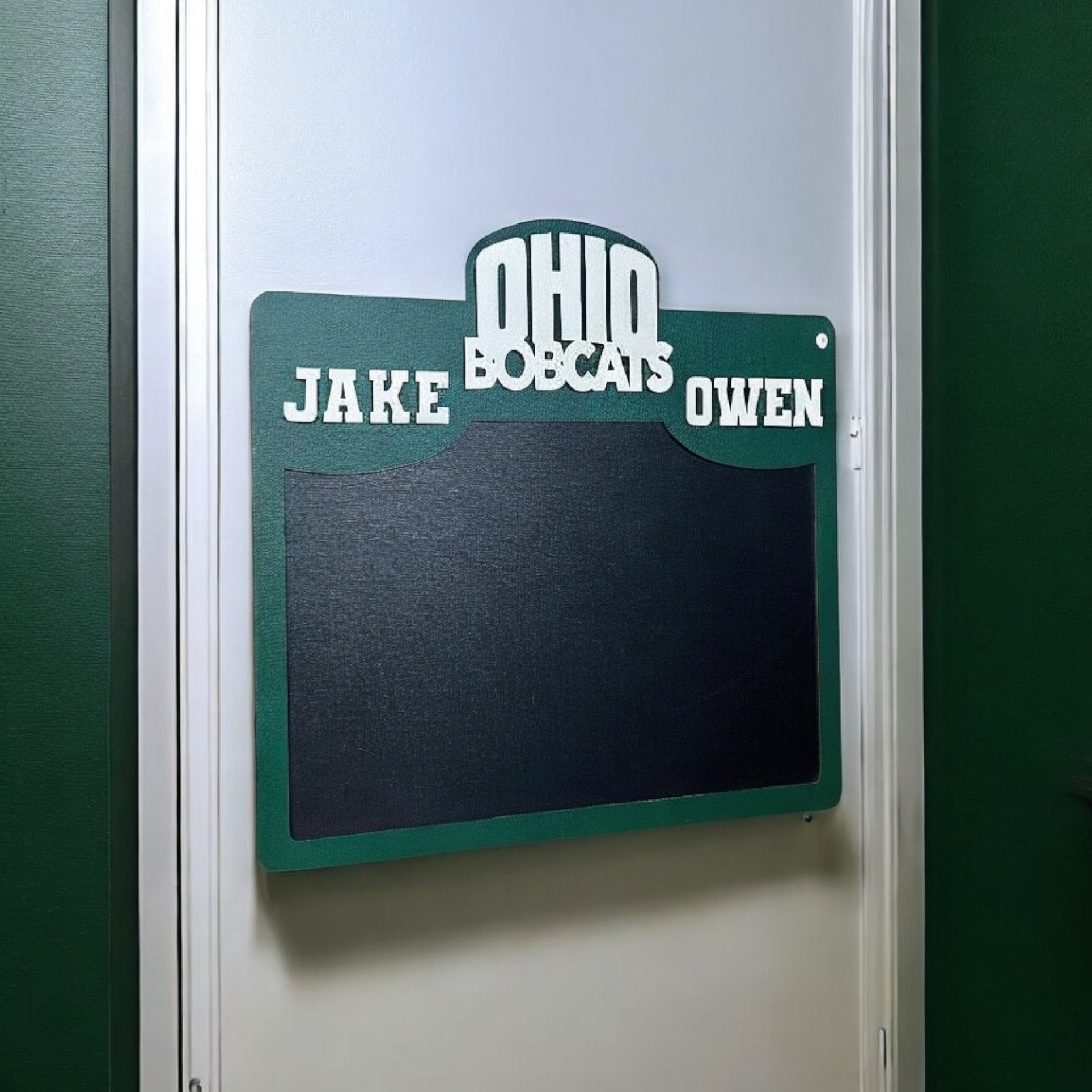 Ohio University Bobcats personalized chalkboard Dorm Door Decor