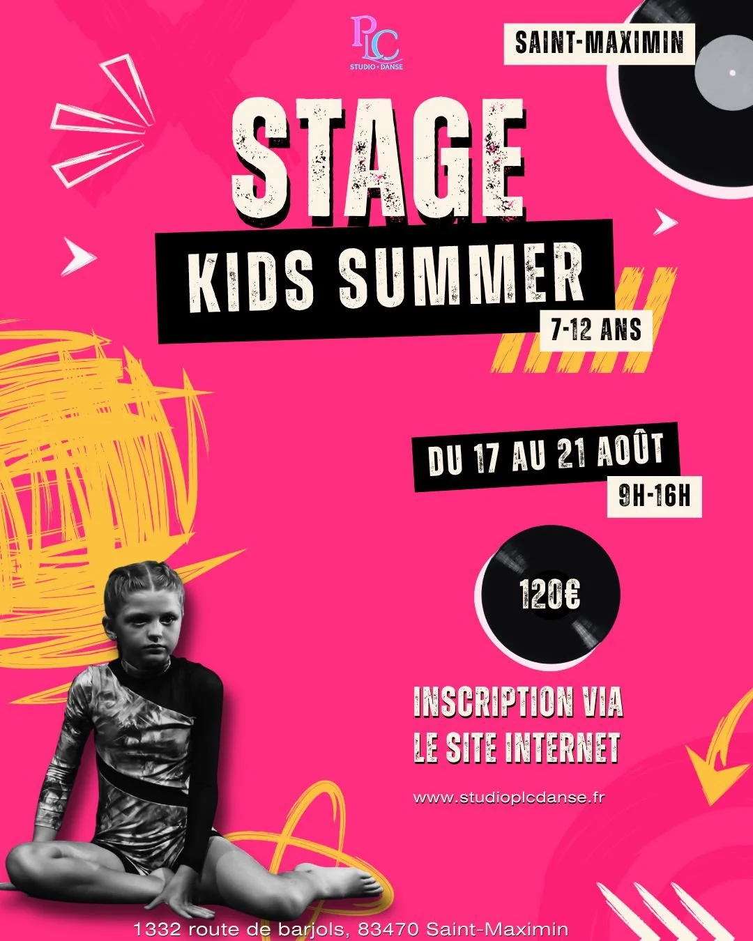 Inscriptions stage KIDS - Août Saint Maximin