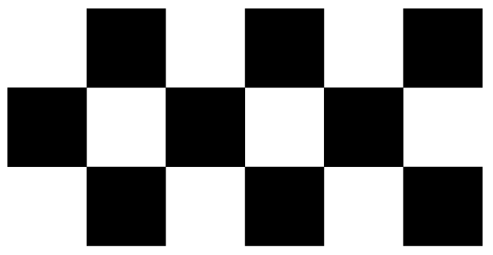 A series of black squares in a checkerboard pattern.