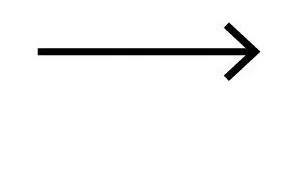 A black arrow pointing right.