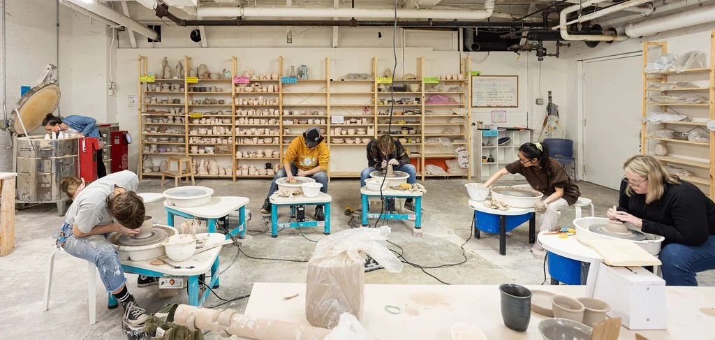 people making ceramics at anyhow studio providence