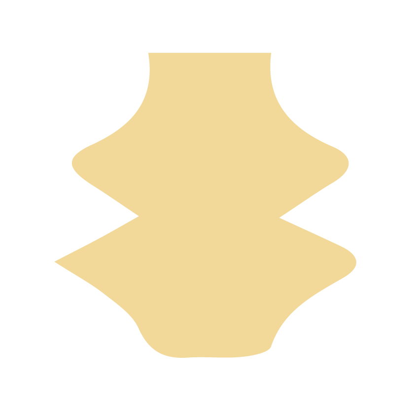 graphic yellow ceramic pot illustration