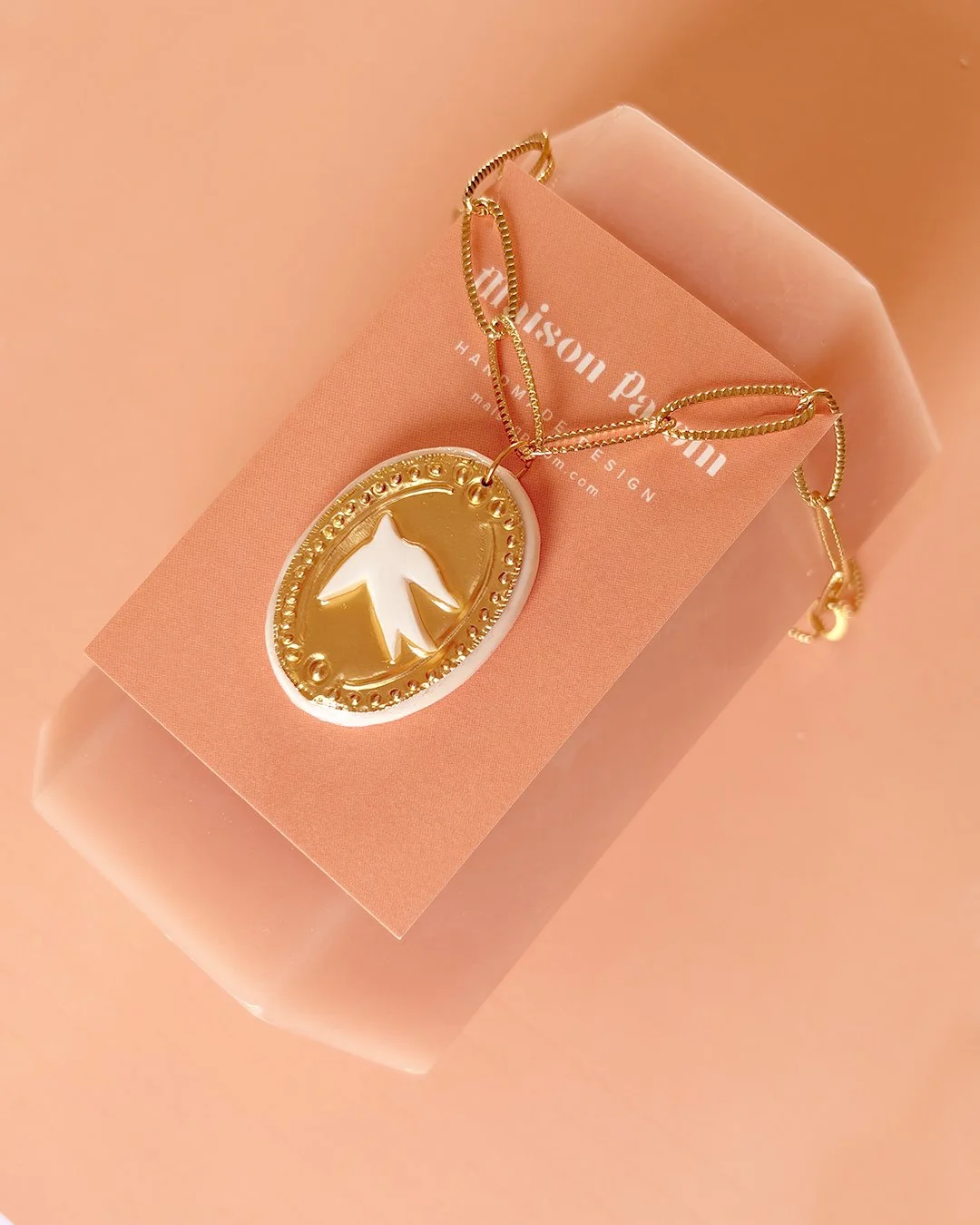 Collier Hirondelle Dorée – Collection Secret Garden