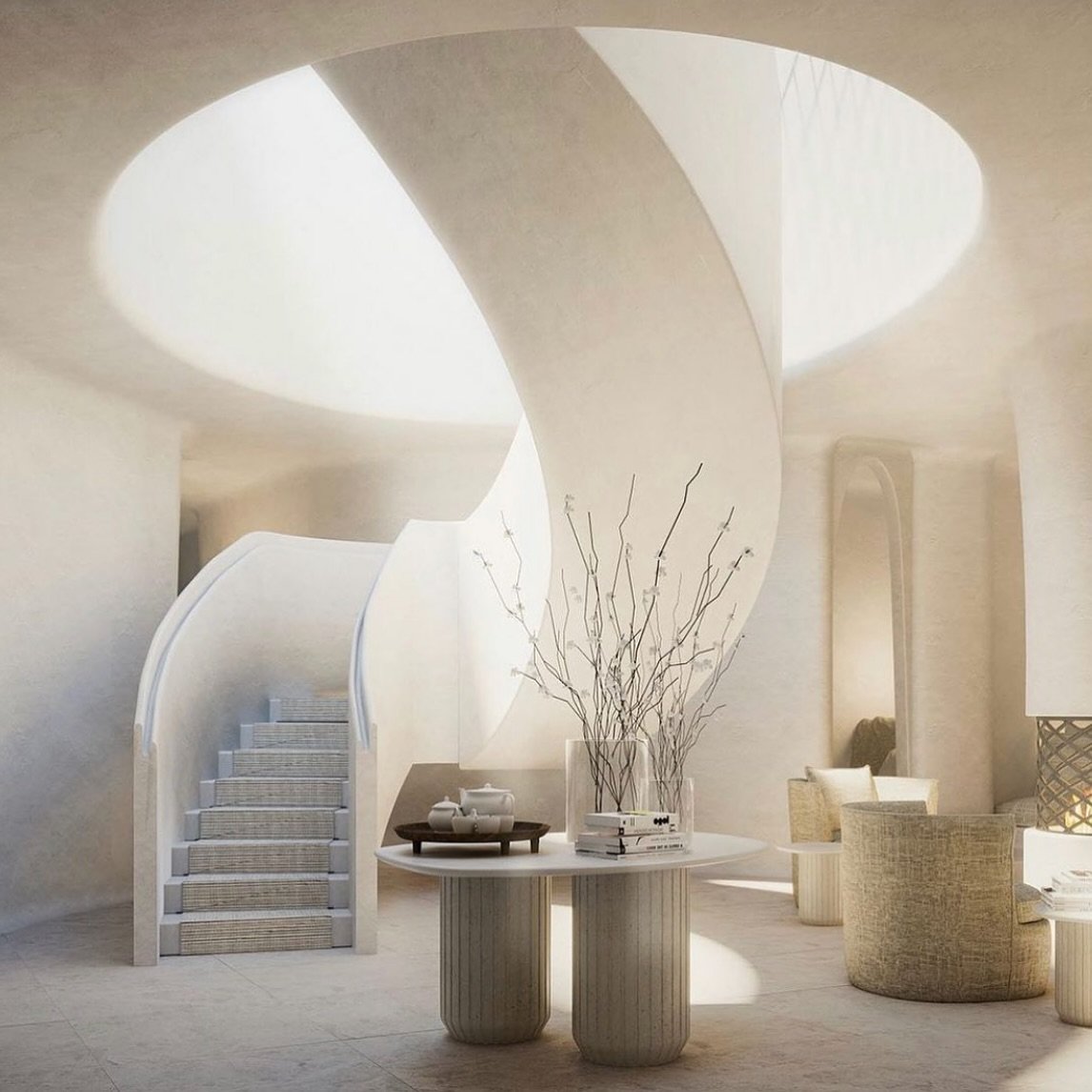 The perfect staircase. A concept for the Janu Hotel by @aman