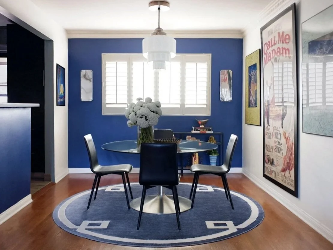 A complete reimagining of a 1950s condo designed by me just below the Chateau Marmont in West Hollywood, CA. 

This project began with a deeply personal collection of vintage Hollywood film posters, years in the making, and a clear directive: let the