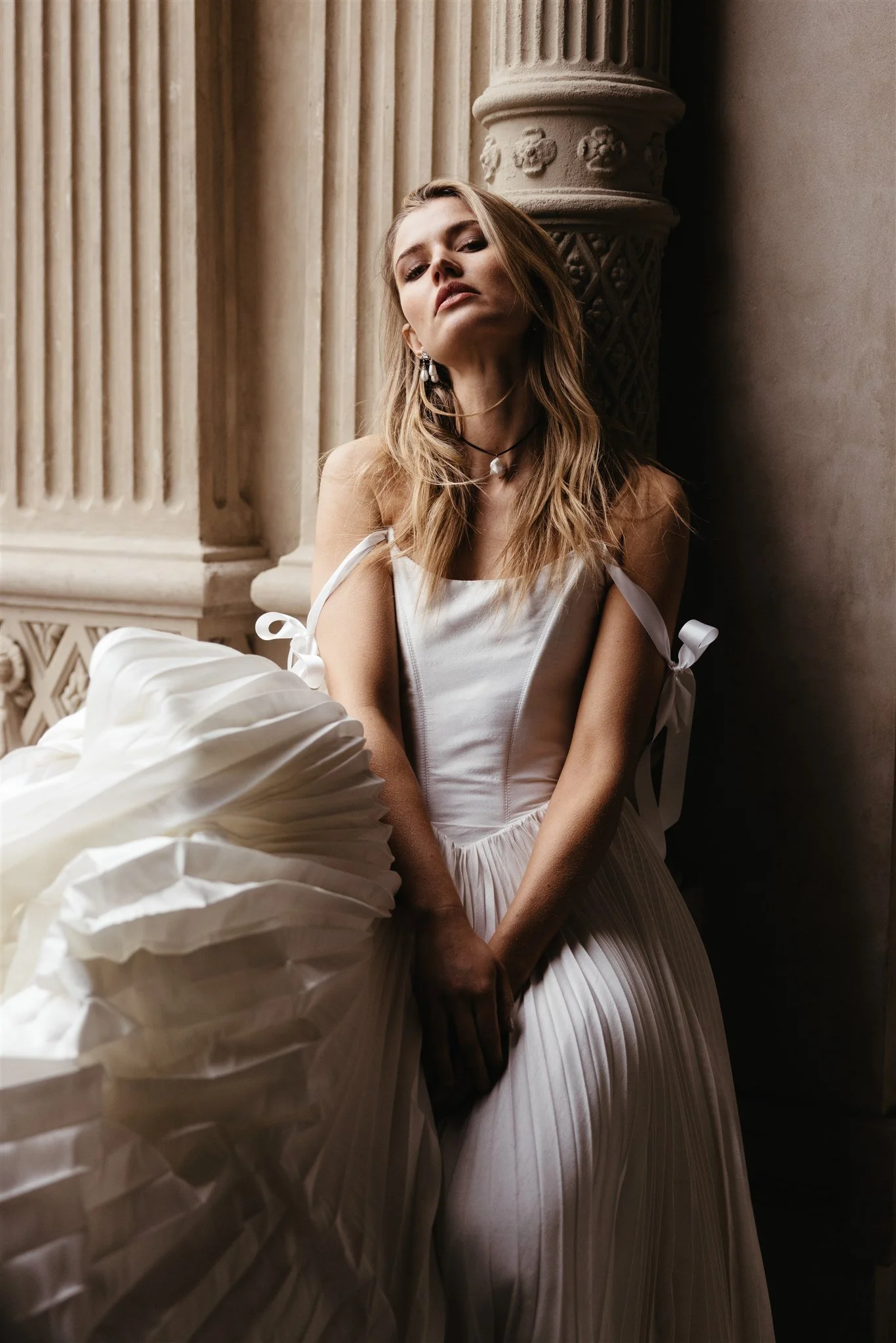 white graduation dress with sleeves MILLE Juliette Dress in Pistachio Eyelet M main image 0