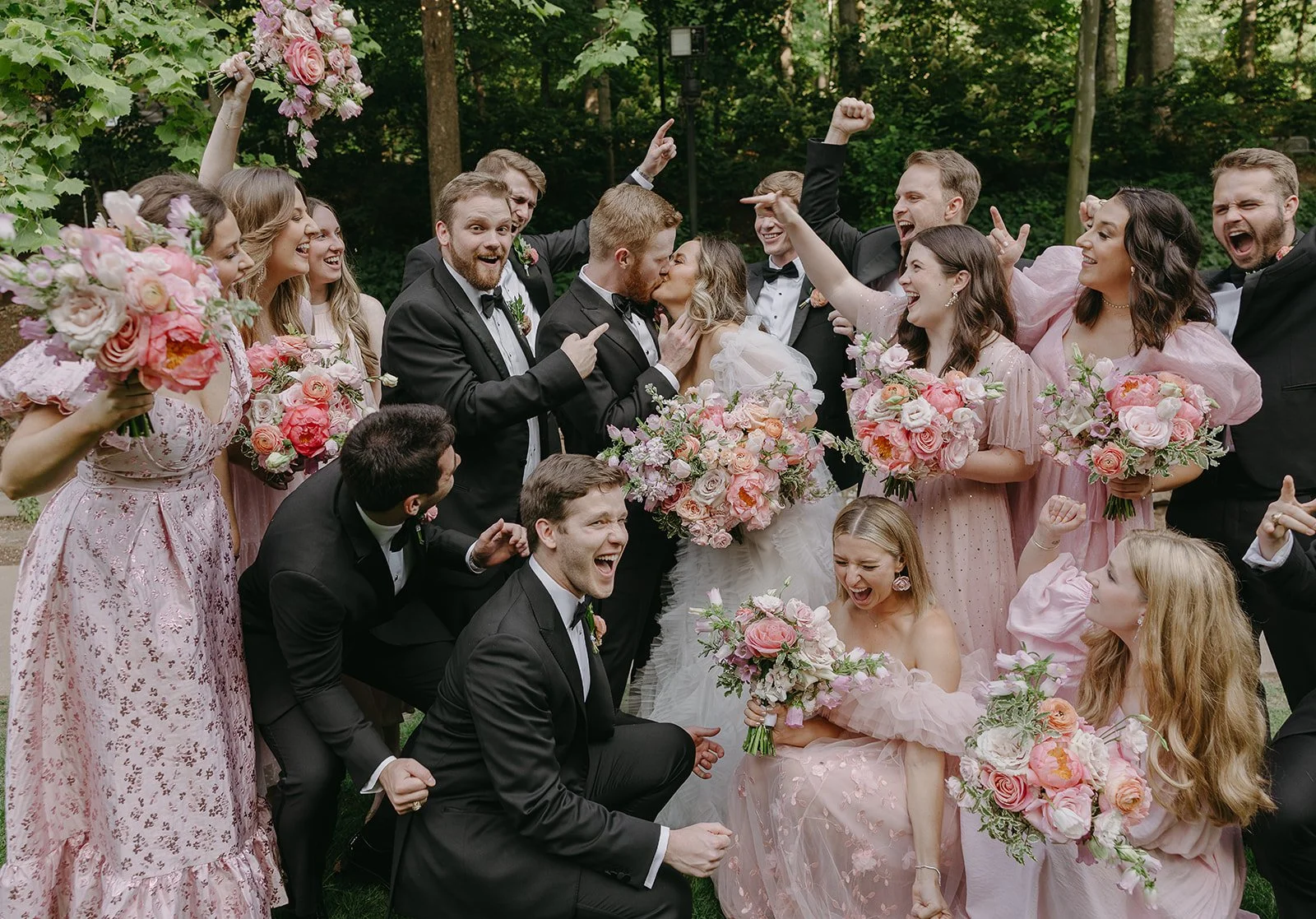 Liv and Luke on their Bella Baxter Events Wedding Day photographed by Laura Powers