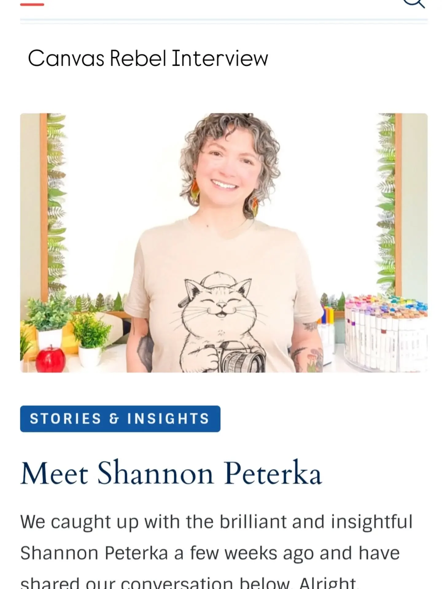 My story is officially out in CanvasRebel Magazine! 🎉

20 years in the classroom taught me a lot, but nothing quite prepared me for the leap into entrepreneurship. 

I got to share the real journey behind SP Visual Solutions &mdash; the wins, the ri