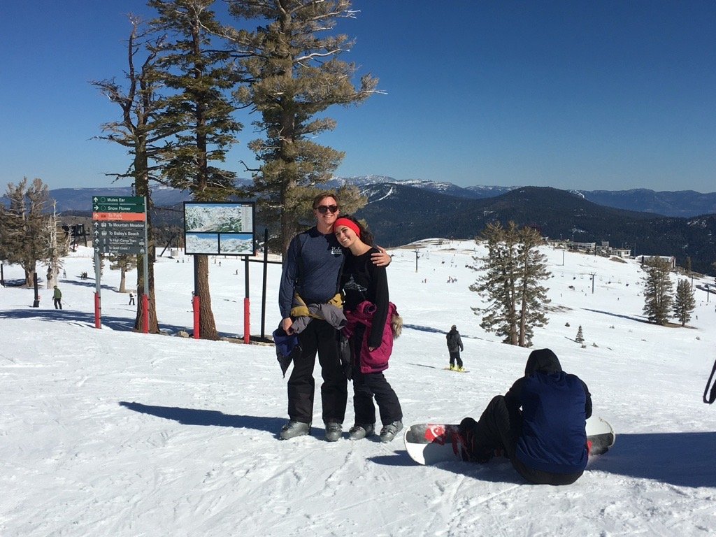 first ski trip together (tahoe)