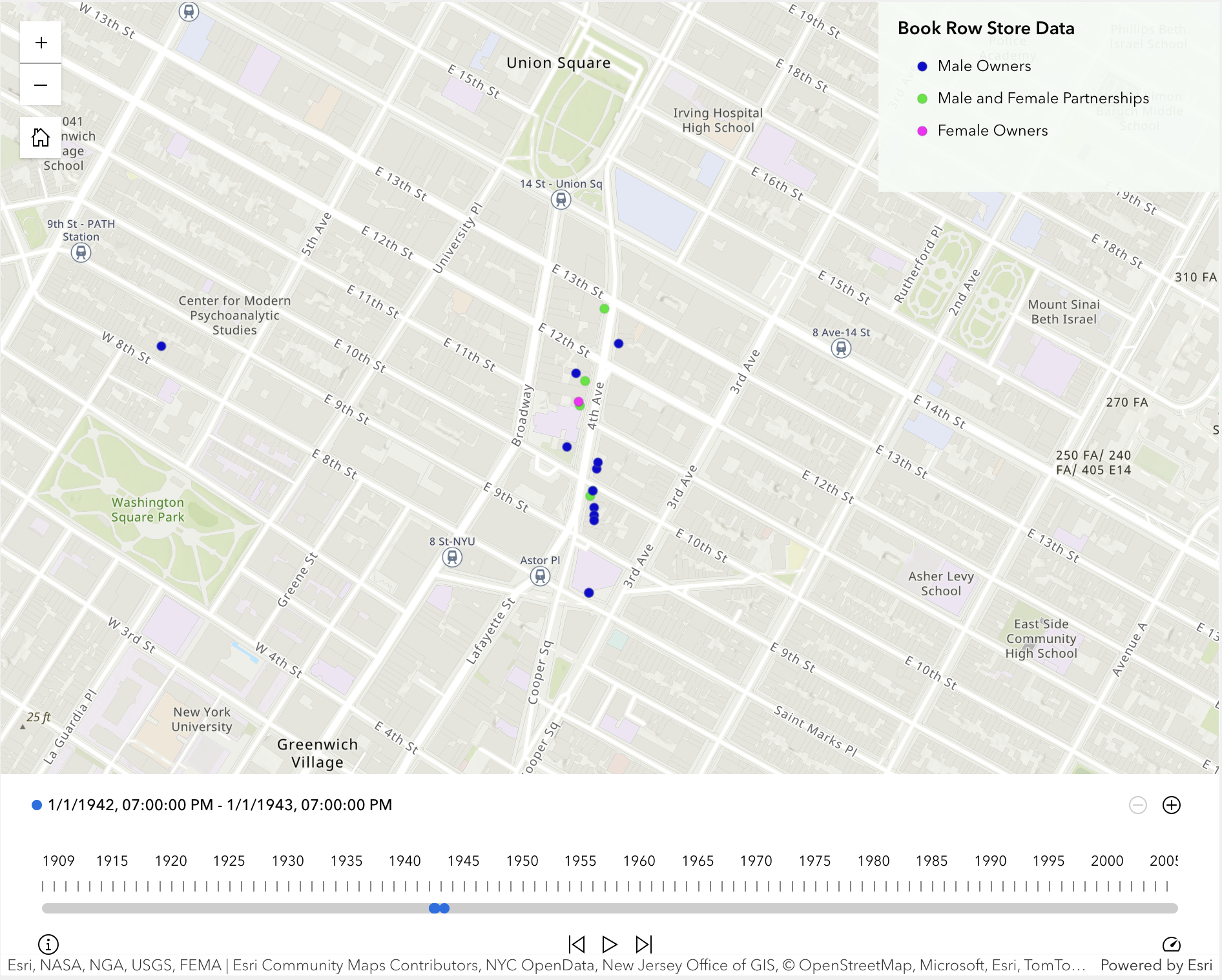 Book Row New York City in 1940s