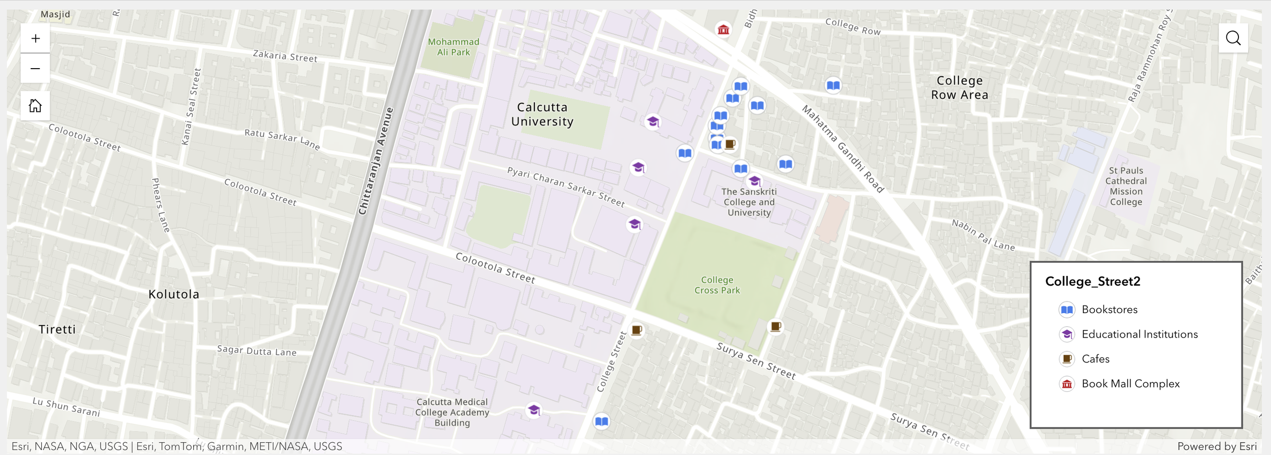college street landmarks