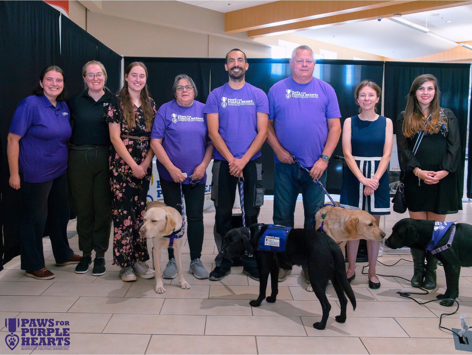 It's official: Nemo, Orion, and Phyllis have graduated! The three Service Dogs are pictured with their Warriors, alongside some of our dedicated trainers and staff members, at our Ruther Glen site in Virginia. Congratulations to our newest Service Do