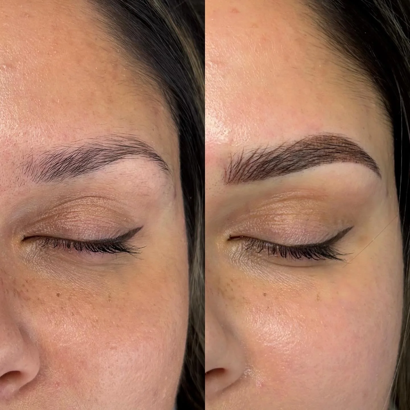 Thank you so much to my model E for being open to playing with new pigments and techniques. You&rsquo;re an absolute dream to work with!

Nano combo brows