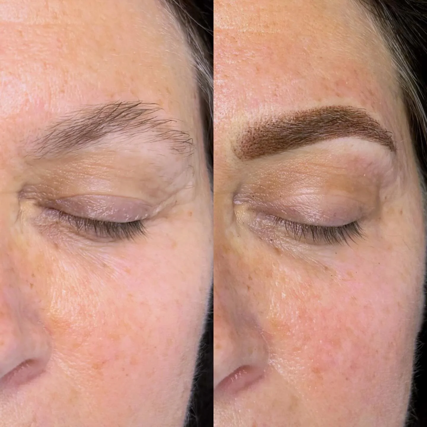 Can&rsquo;t wait to see how these powder brows heal 💕