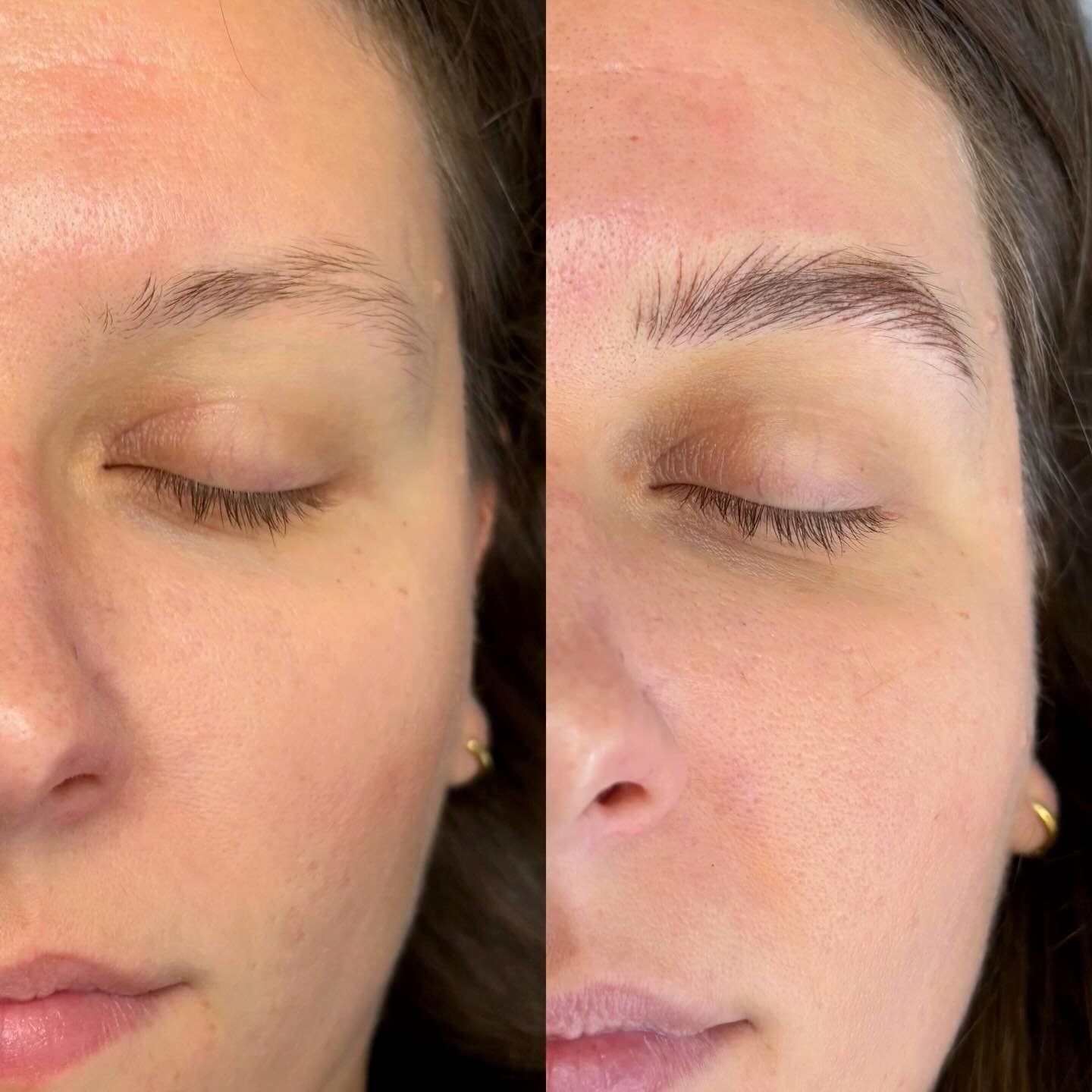 Fluffy, fluffy nano brows with a touch of shading where it&rsquo;s needed.