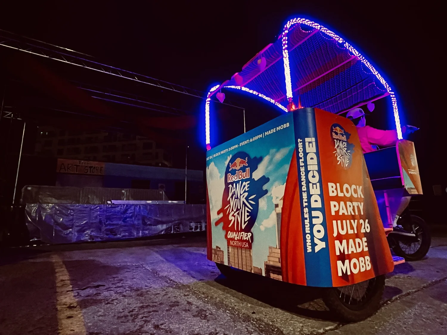 EZ Pedicabs at a Power and Light District event