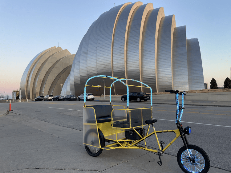 EZ Pedicabs operating downtown Kansas City