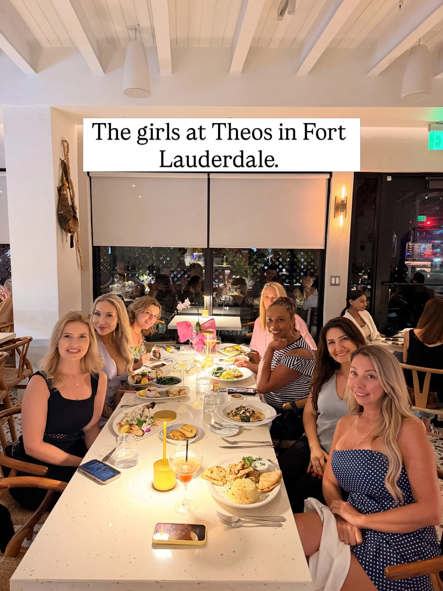 Thank you ladies for a magical get together. We had such a wonderful time seeing you again or meeting you for the first time 🤩🤩🤩 

At @theos.estiatorio delicious Greek restaurant in Fort Lauderdale

comment the word link for a list of her upcoming