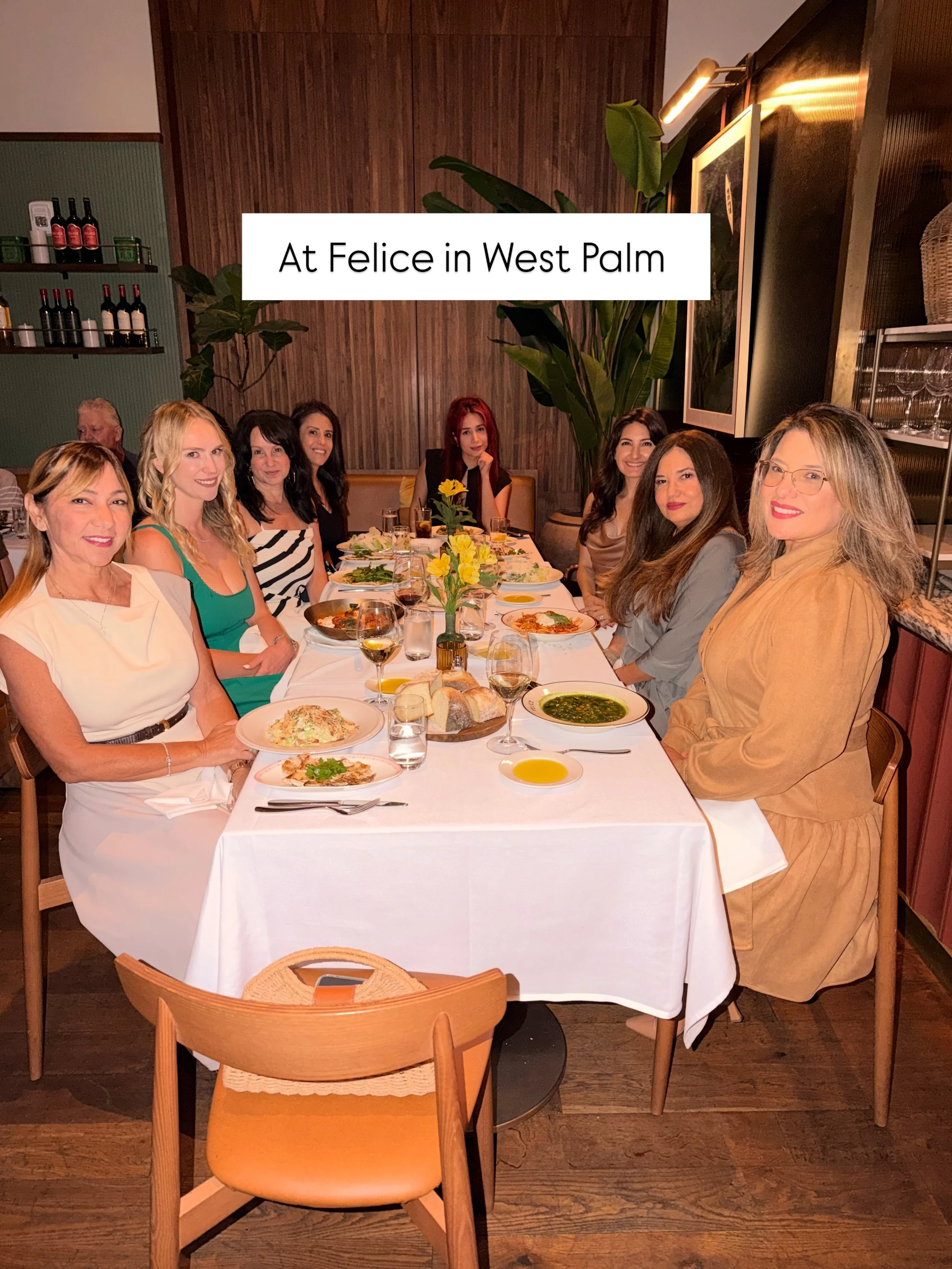 Thank you ladies for joining us last night. It was such a wonderful evening reconnecting with you all or meeting you for the first time. 🤍🤍

@felice.restaurants we had such a wonderful time. Thank you for the outstanding hospitality.