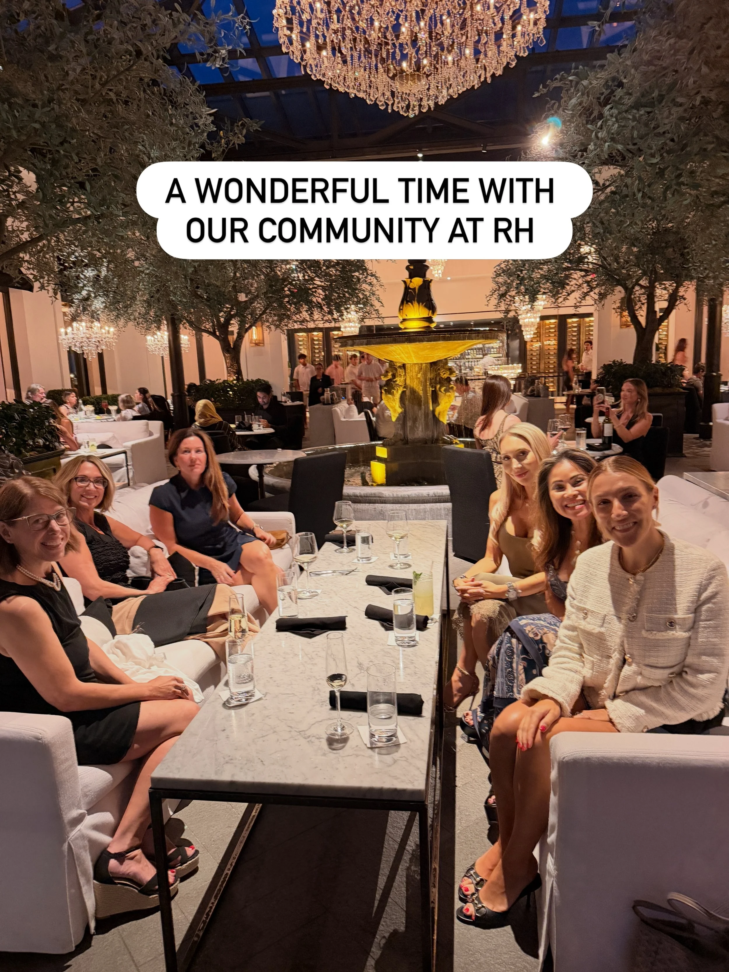 Ladies thank you for such a wonderful evening of connection and fun conversations 🥰🥰🥰

Thank you to our cohost and speaker @allyerickson for an incredible discussion 

Thank you for joining us at RH Rooftop 🤍🤍