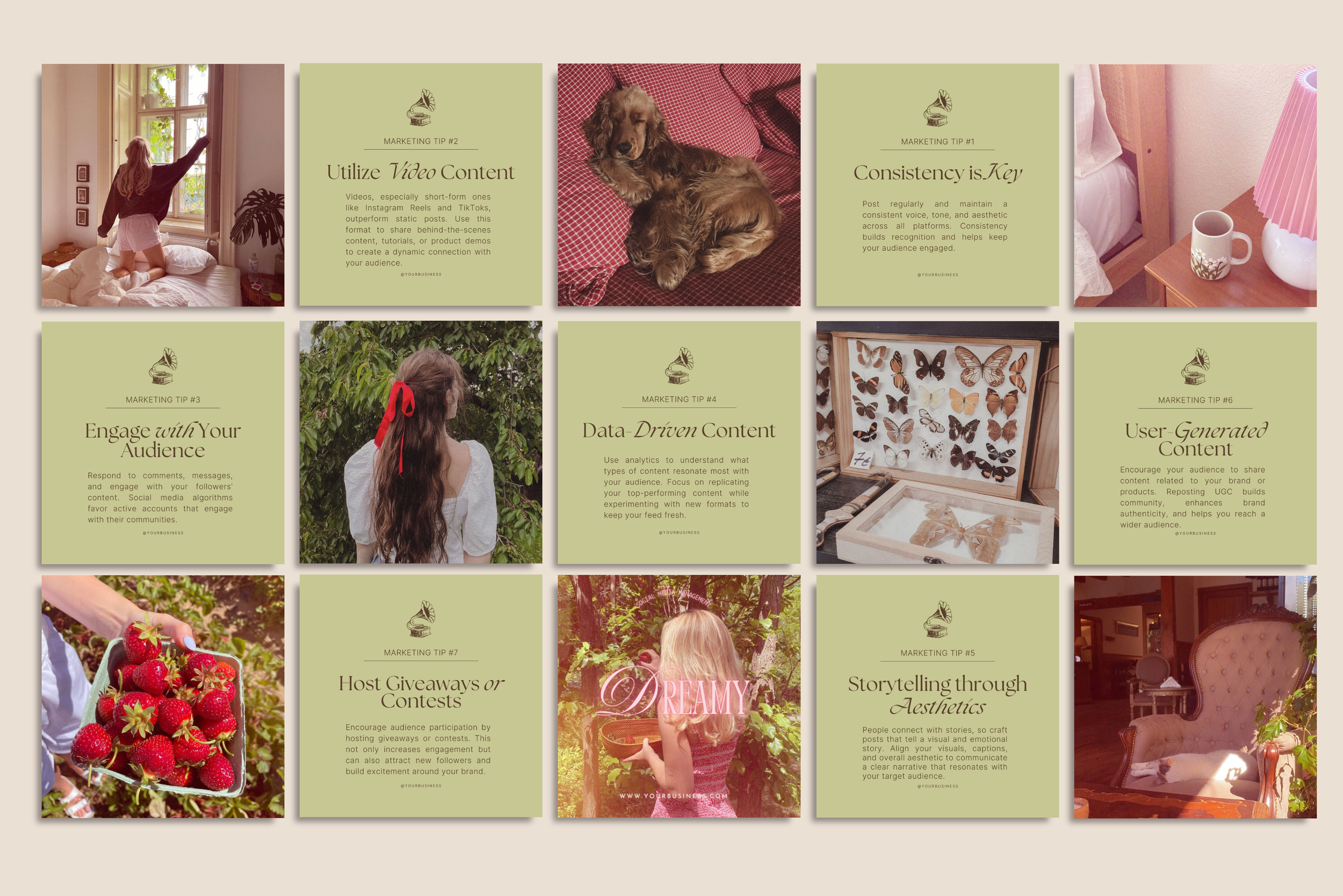 The Romantic Canva Template Bundle 11