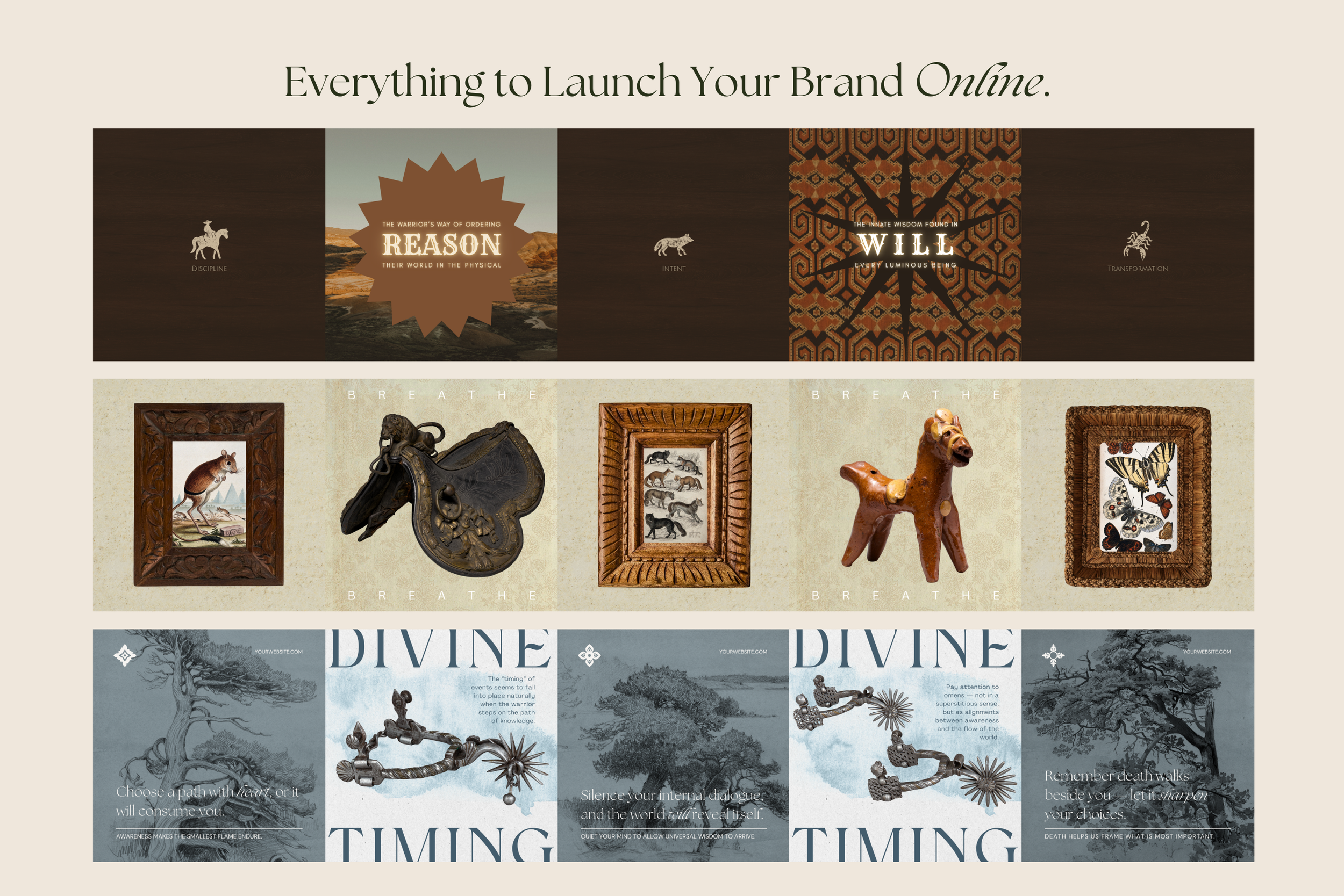 The Warrior Canva Template Bundle 14
