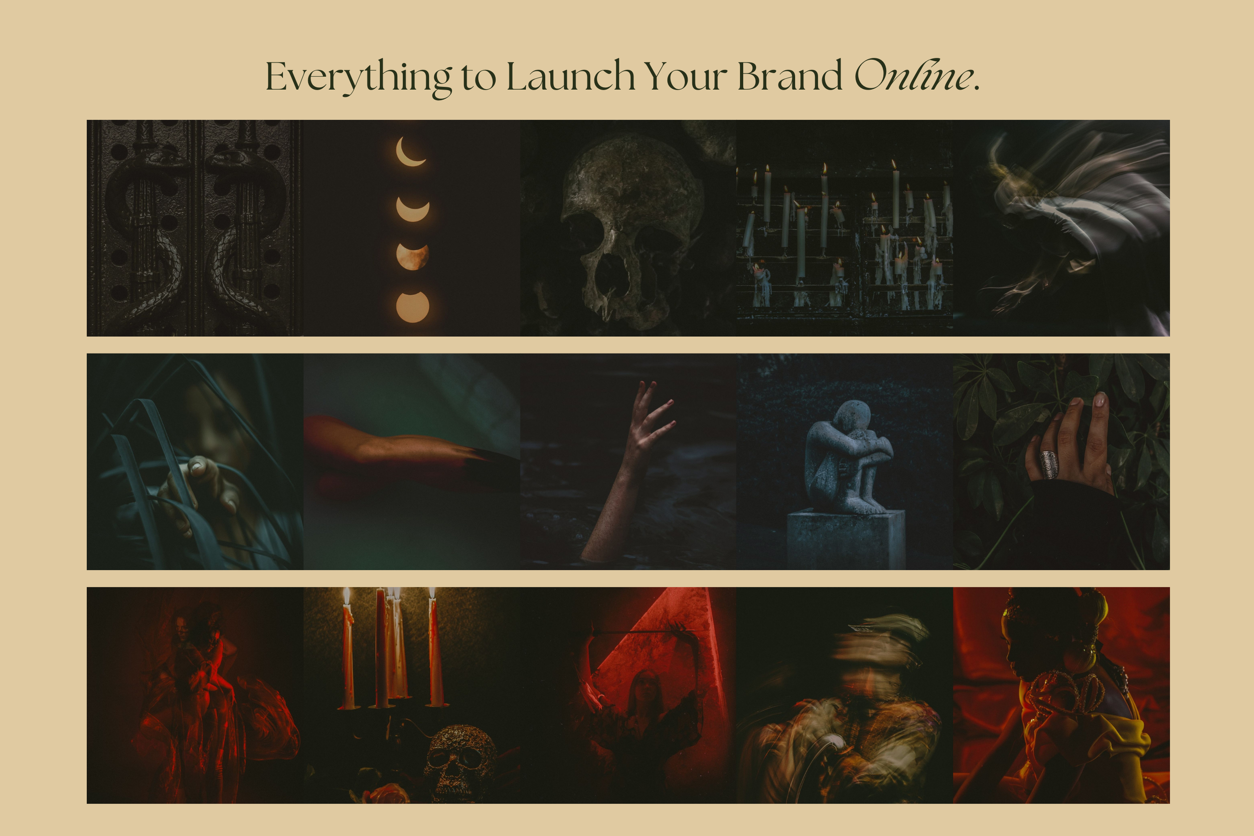 Dark Tropical Canva Template Bundle 17