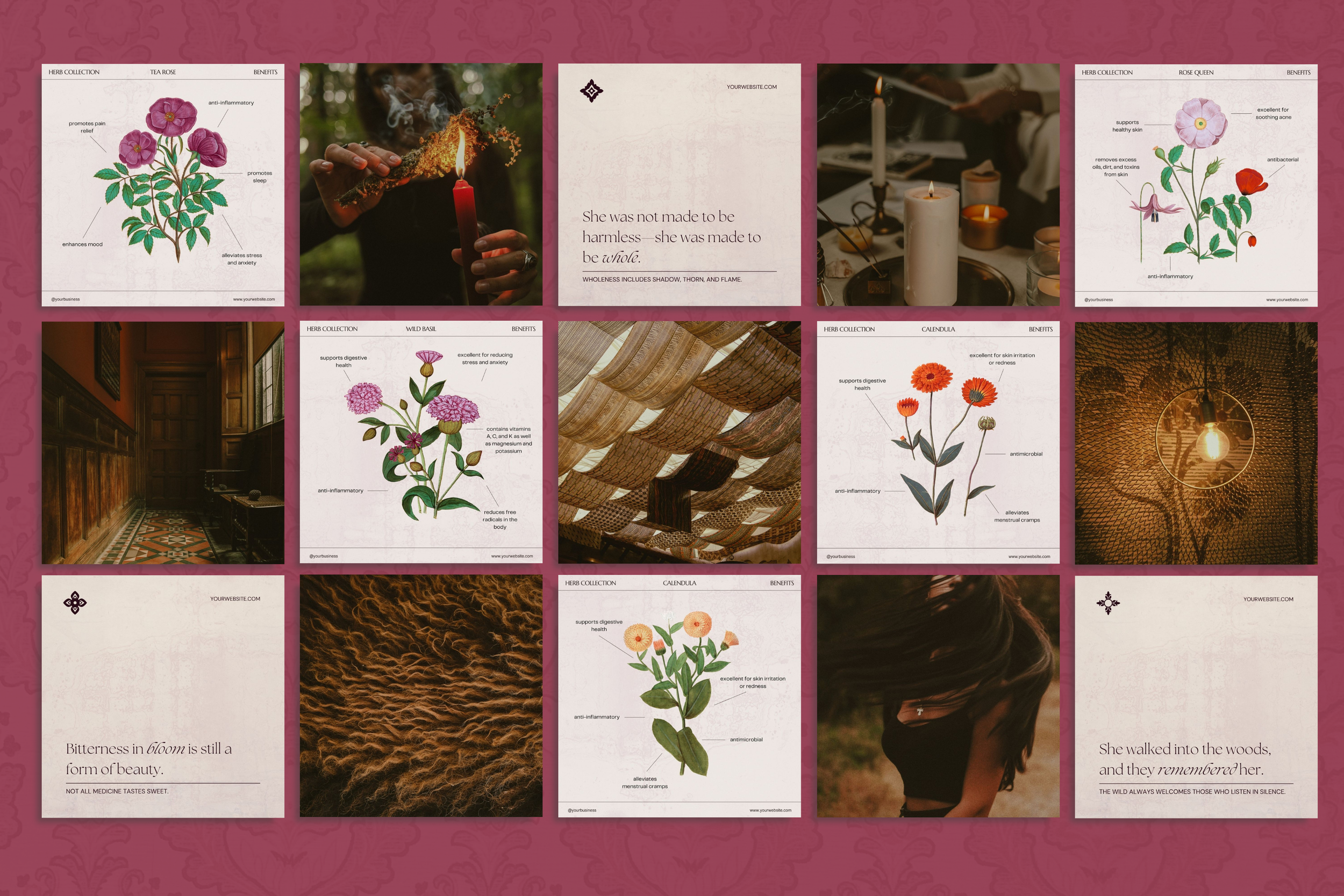 Dark Apothecary Canva Template Bundle 10