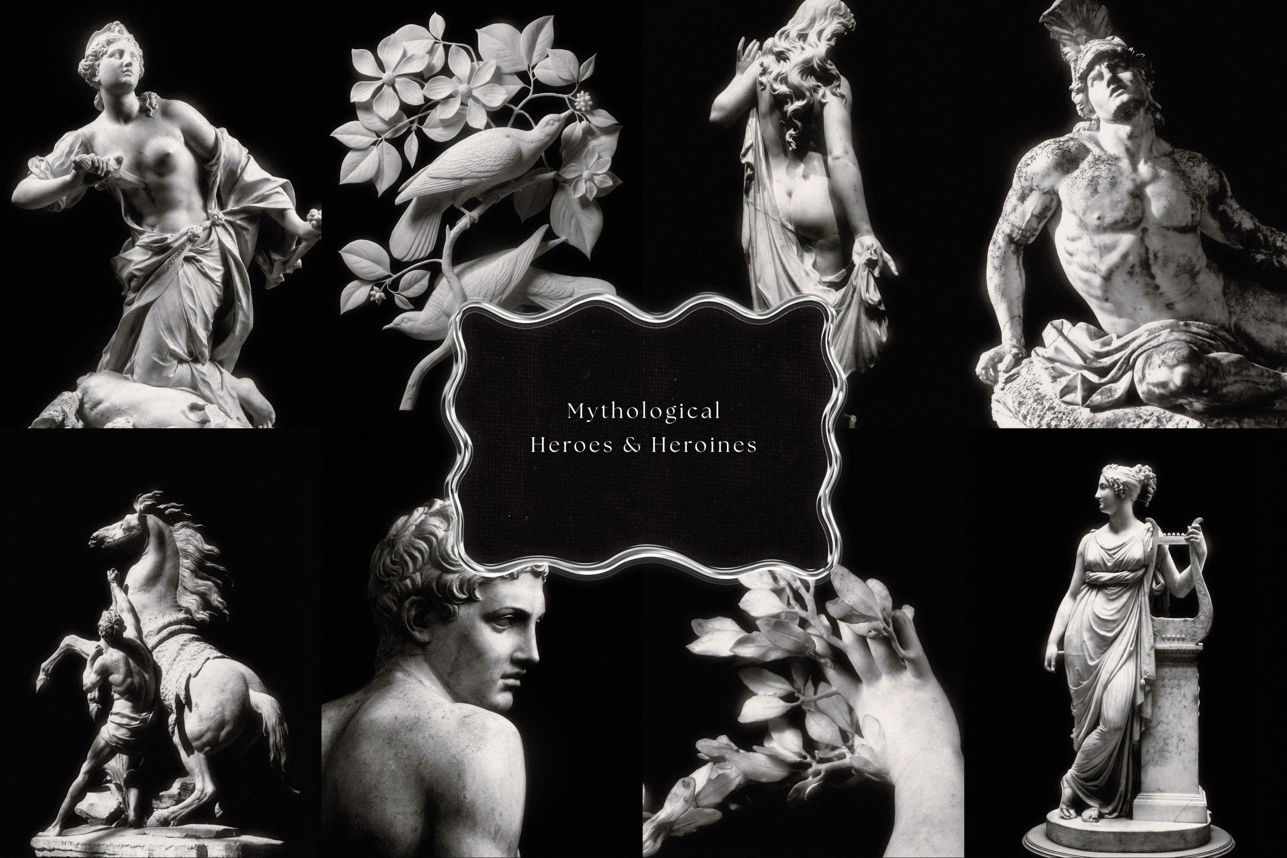 Classical Sculpture Stock Photo Bundle 14