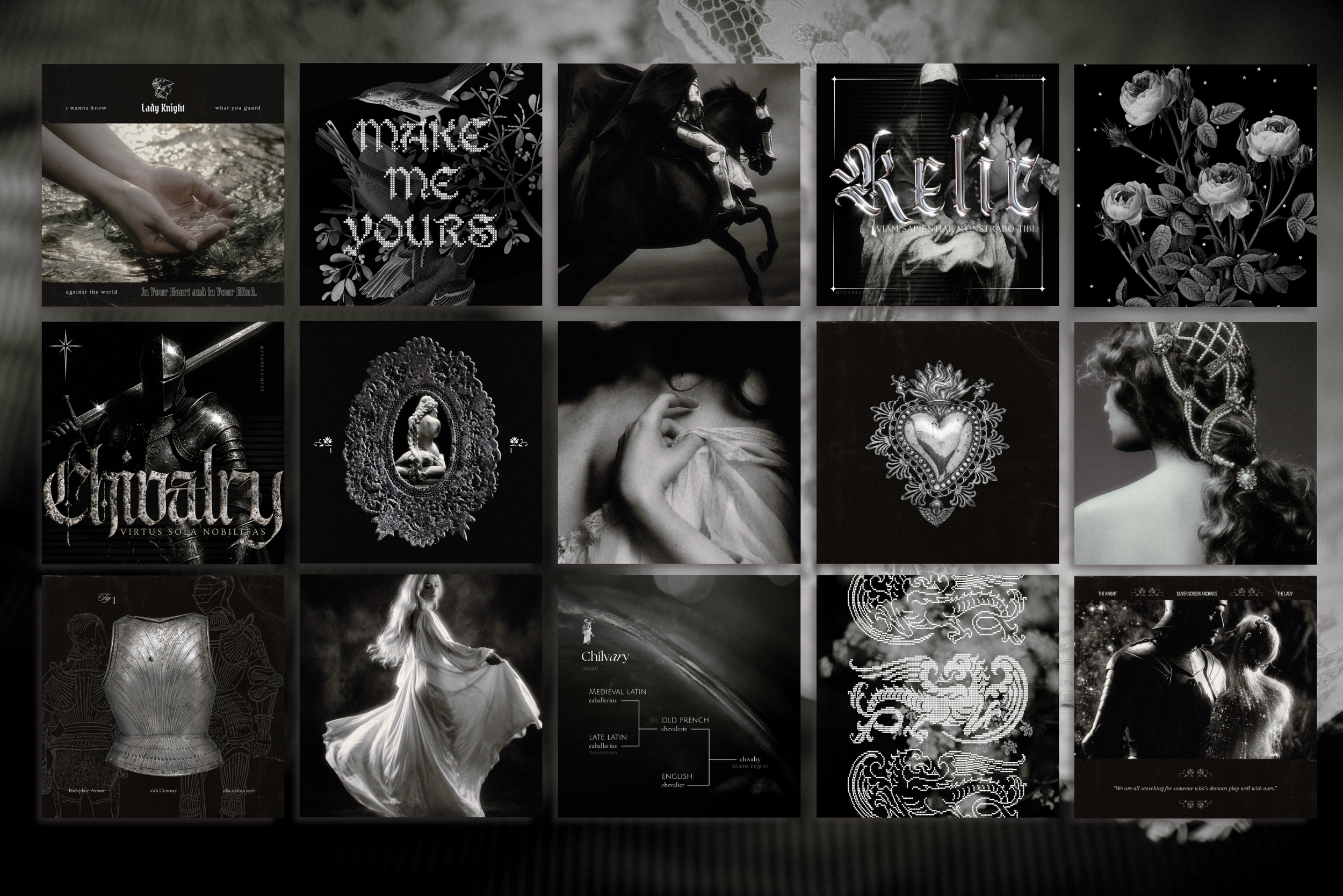 Medieval Romance Canva Template Bundle 8