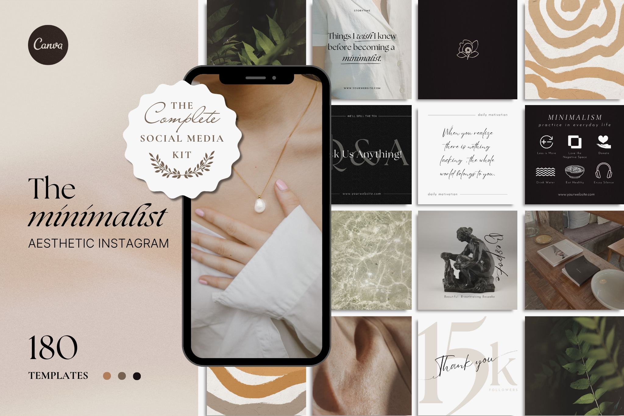 The Minimalist Canva Social Media Template Bundle