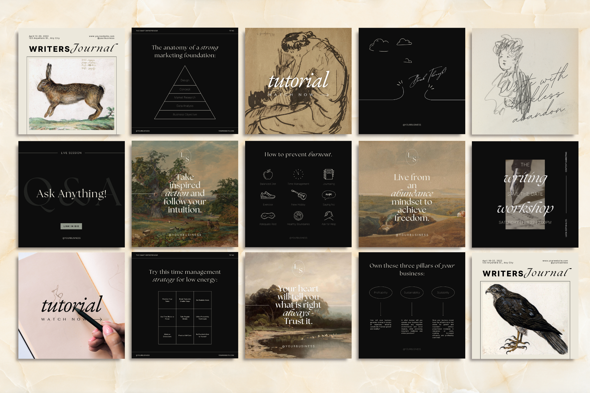 The Editor Canva Social Media Template Bundle 5