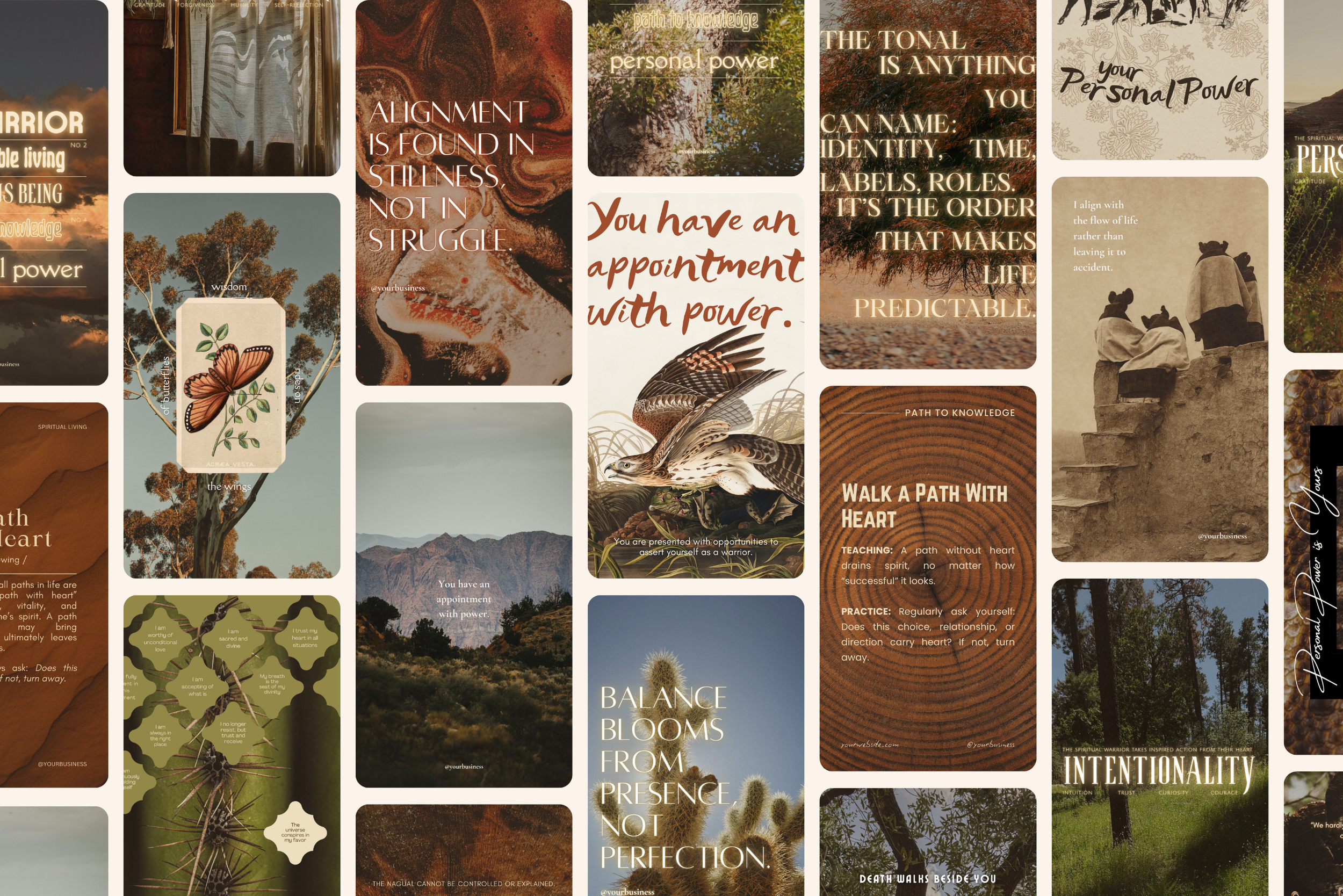 The Warrior Canva Template Bundle 13
