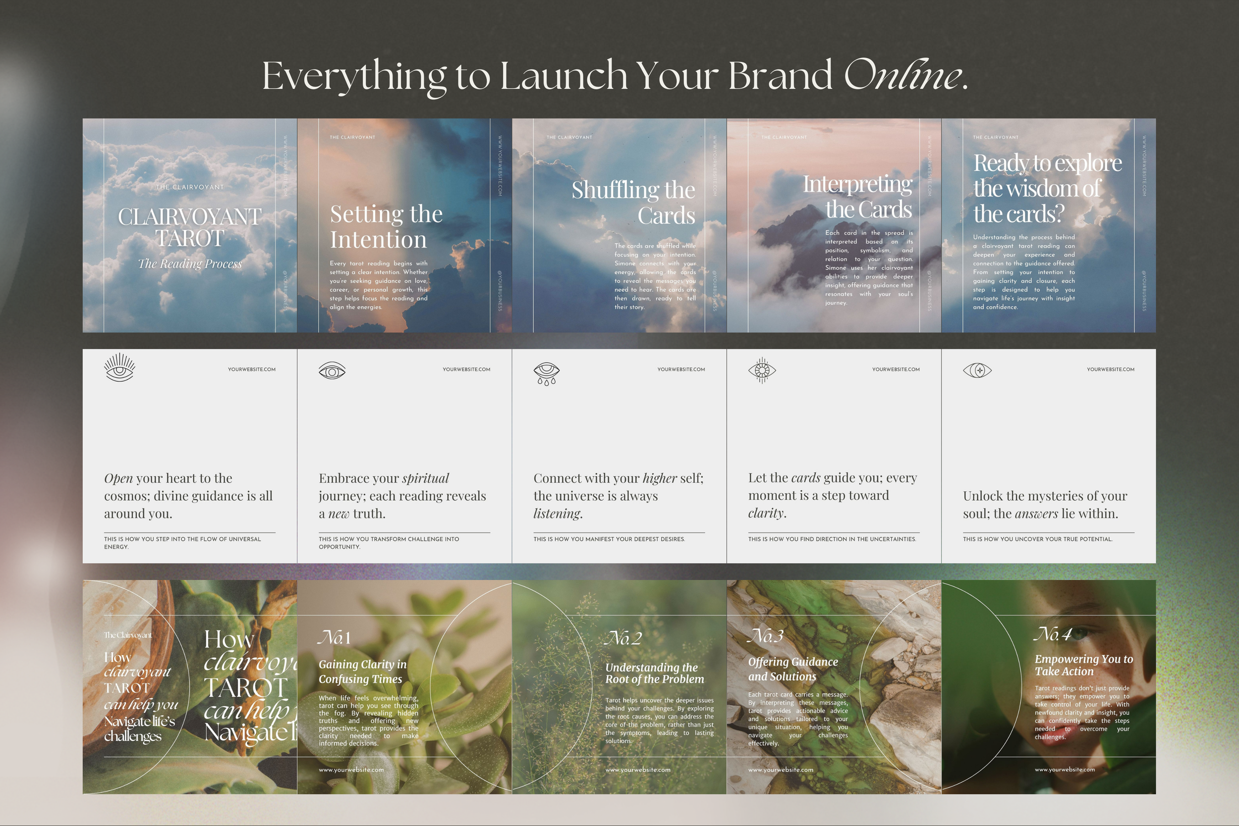 Tarot Reader Canva Template Bundle 13