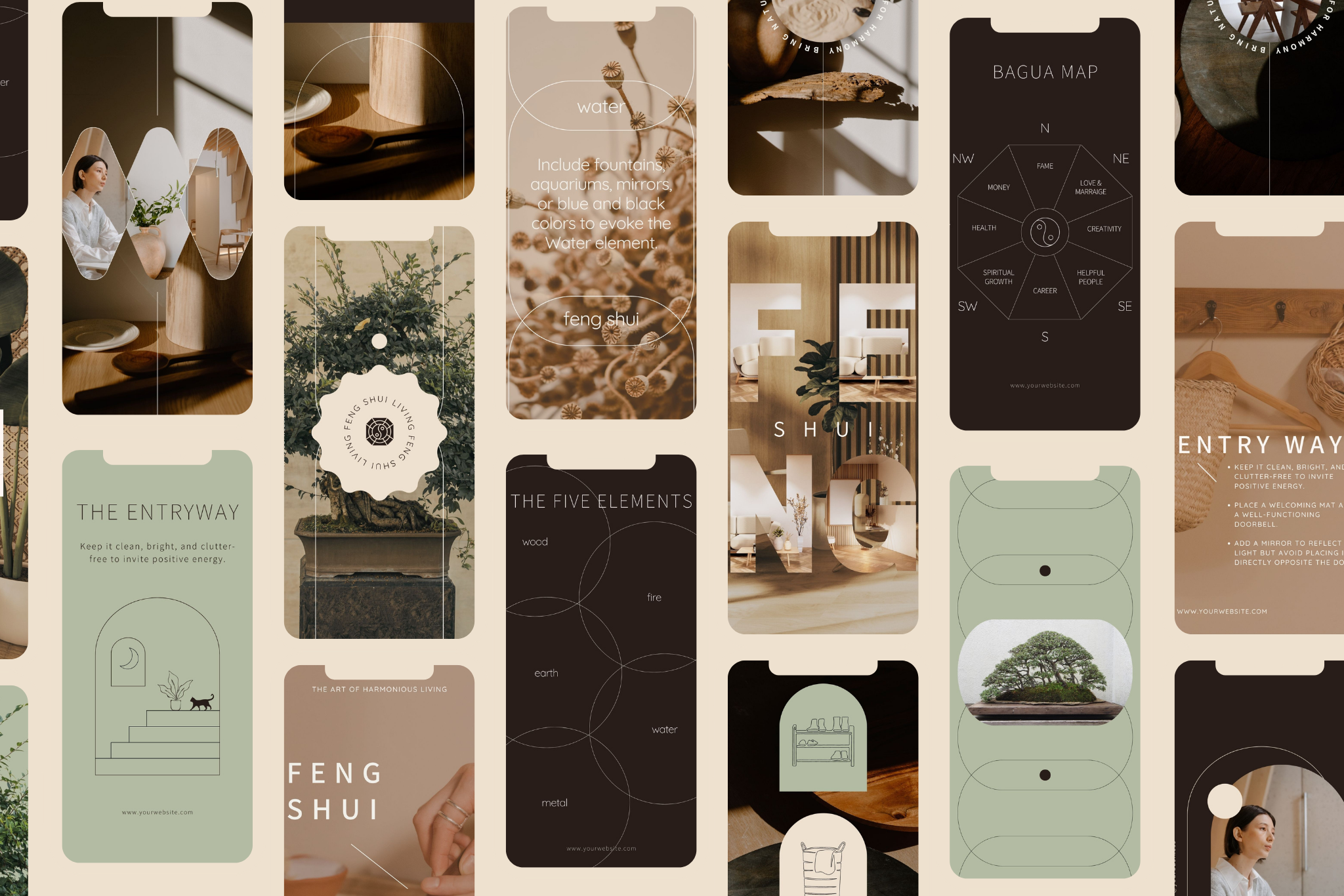 Feng Shui Canva Social Media Template Bundle 8