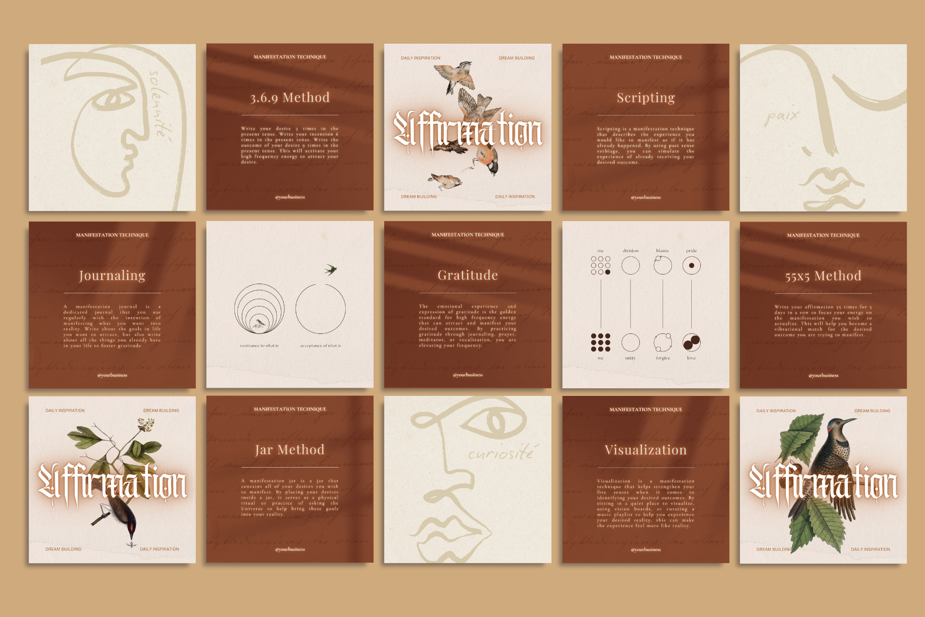 The Manifester Canva Template Bundle 10