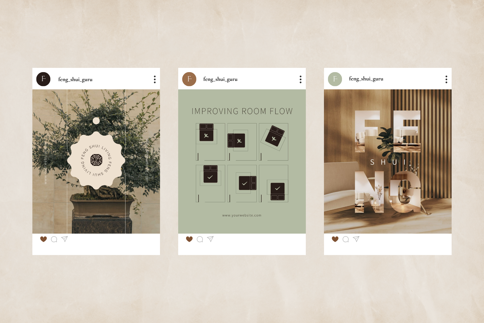 Feng Shui Canva Social Media Template Bundle 10